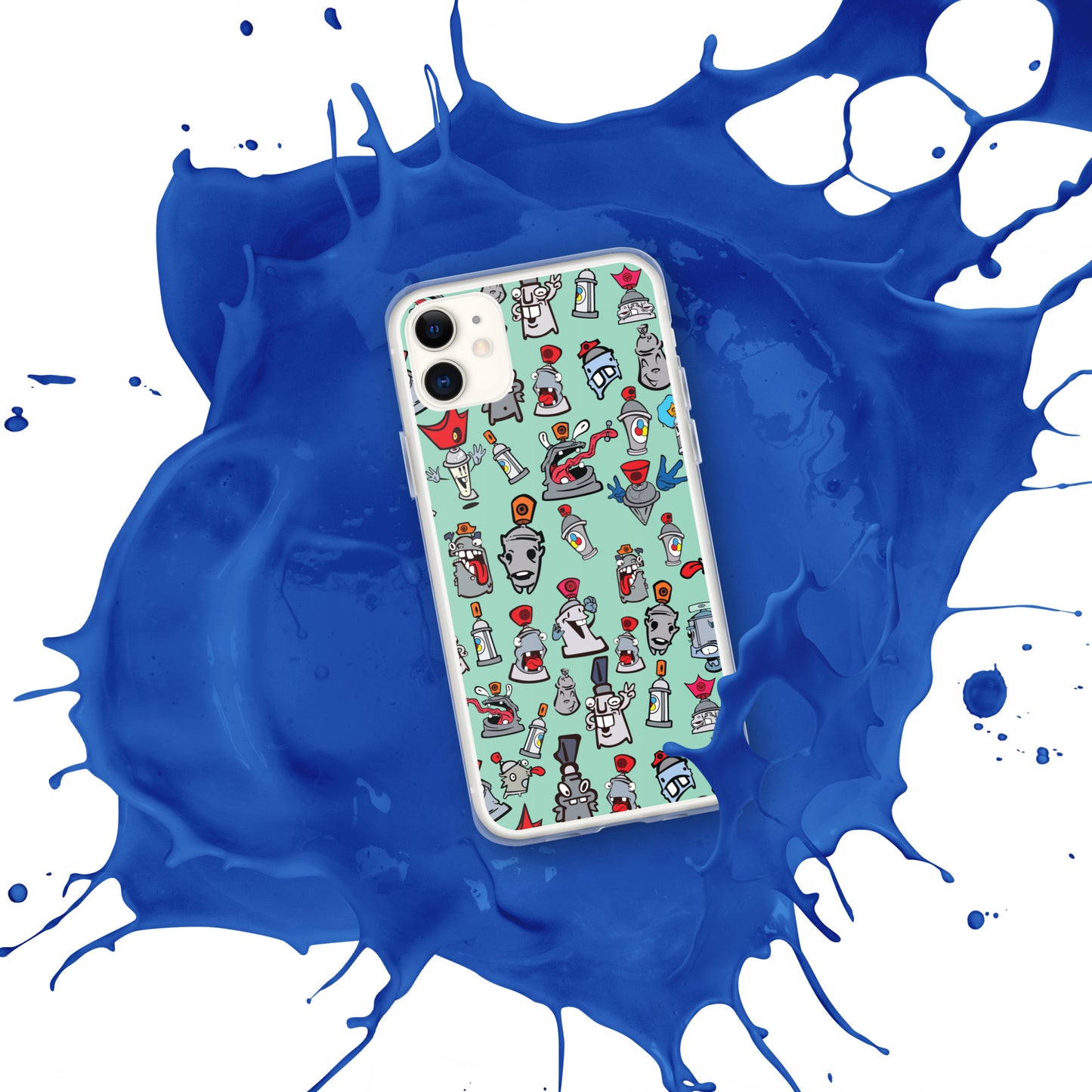 Clear Case for iPhone® - Skizo Fa2hq Can Society Cartoon Characters -