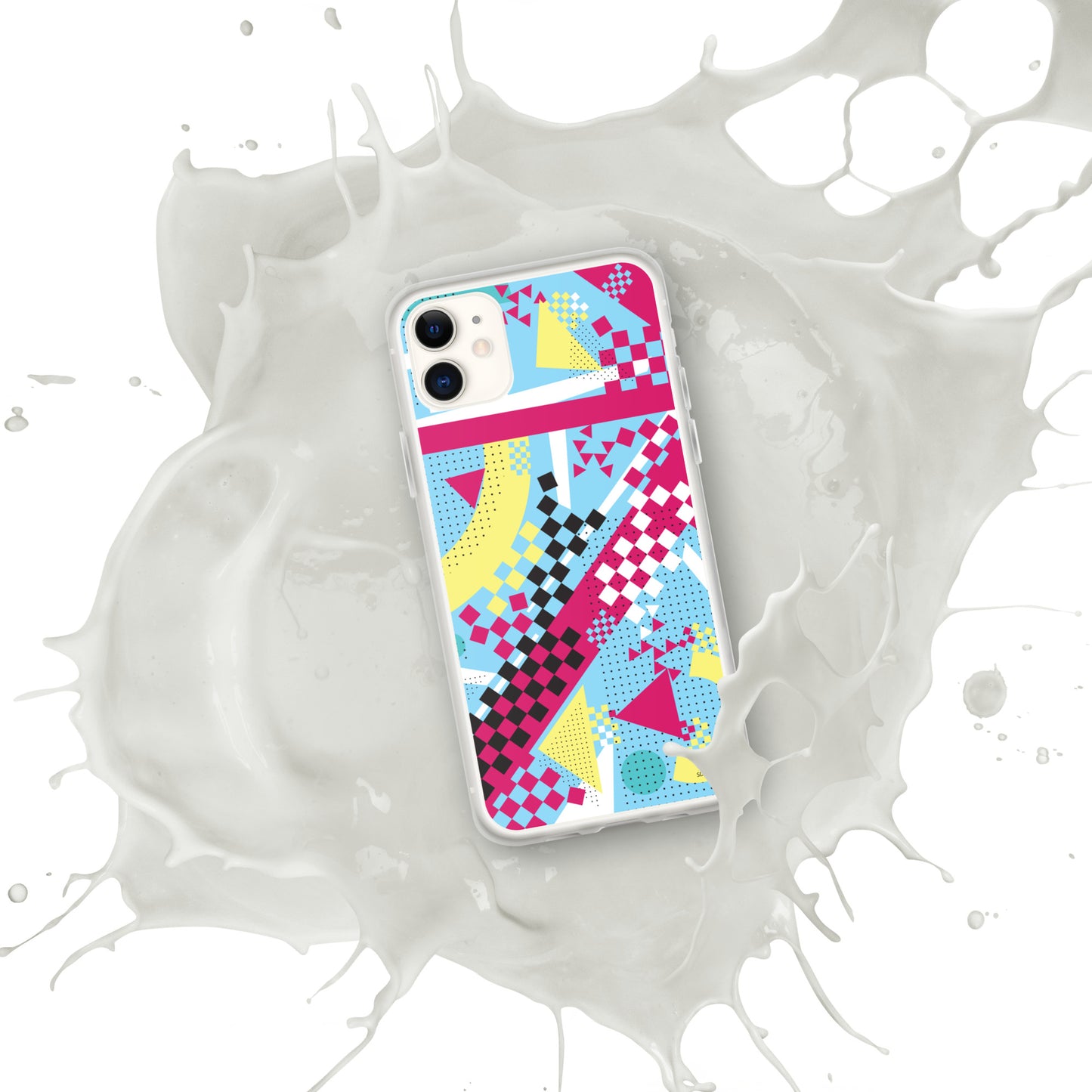 Clear Case for iPhone® - 1980 Retro Abstract Graphic Art - N23 3 -