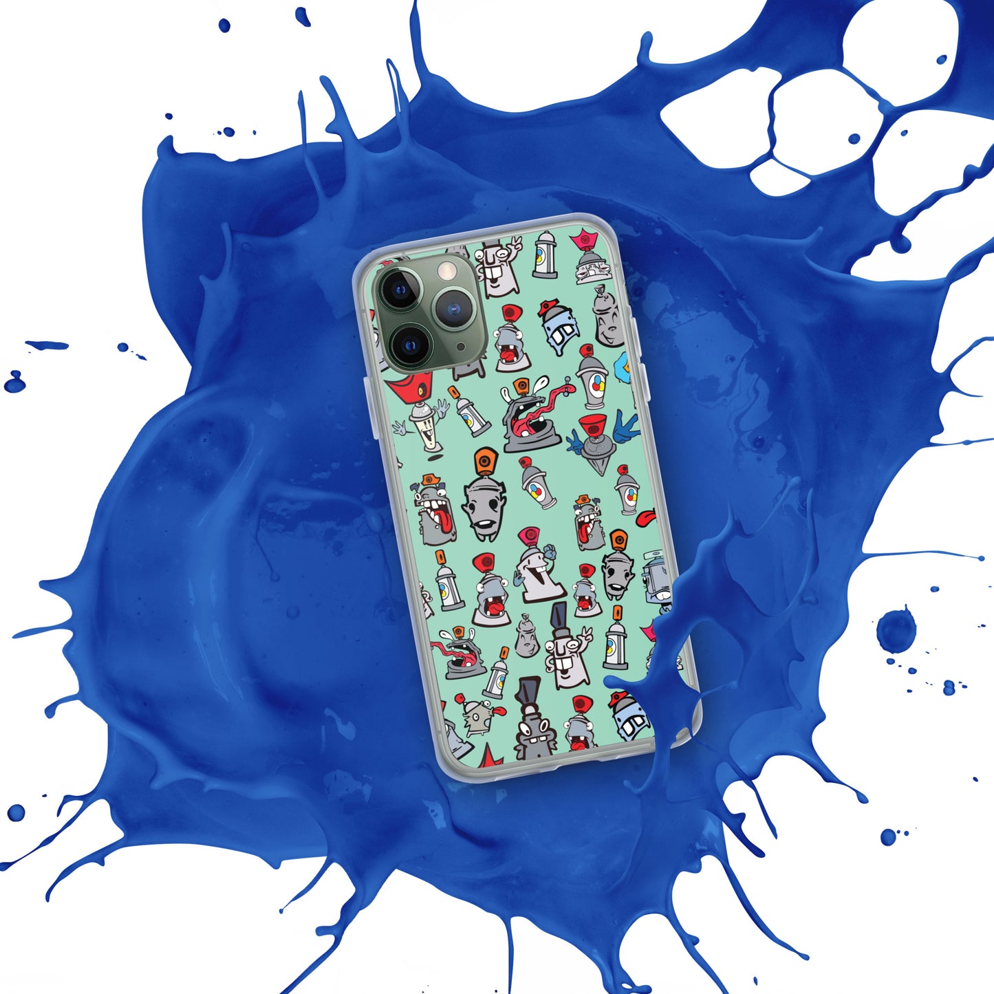 Clear Case for iPhone® - Skizo Fa2hq Can Society Cartoon Characters -