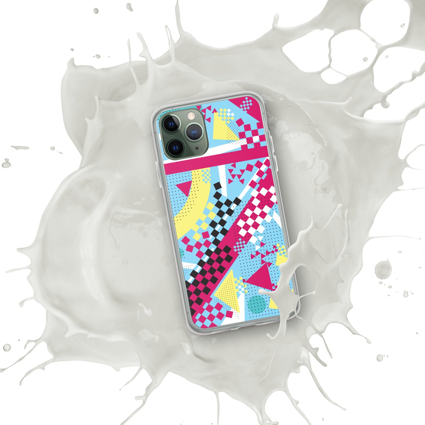 Clear Case for iPhone® - 1980 Retro Abstract Graphic Art - N23 3 -