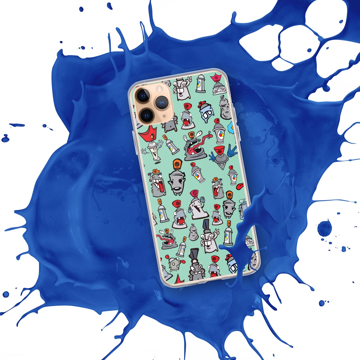 Clear Case for iPhone® - Skizo Fa2hq Can Society Cartoon Characters -