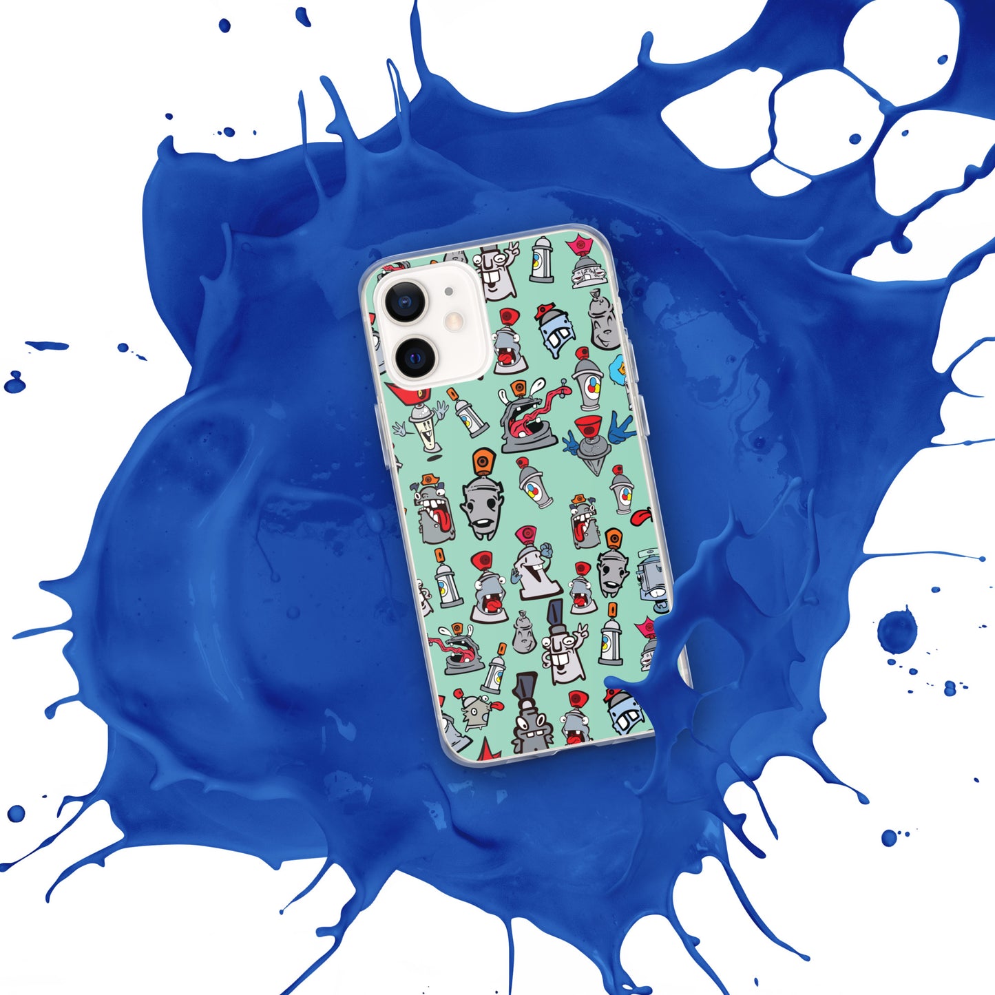 Clear Case for iPhone® - Skizo Fa2hq Can Society Cartoon Characters -