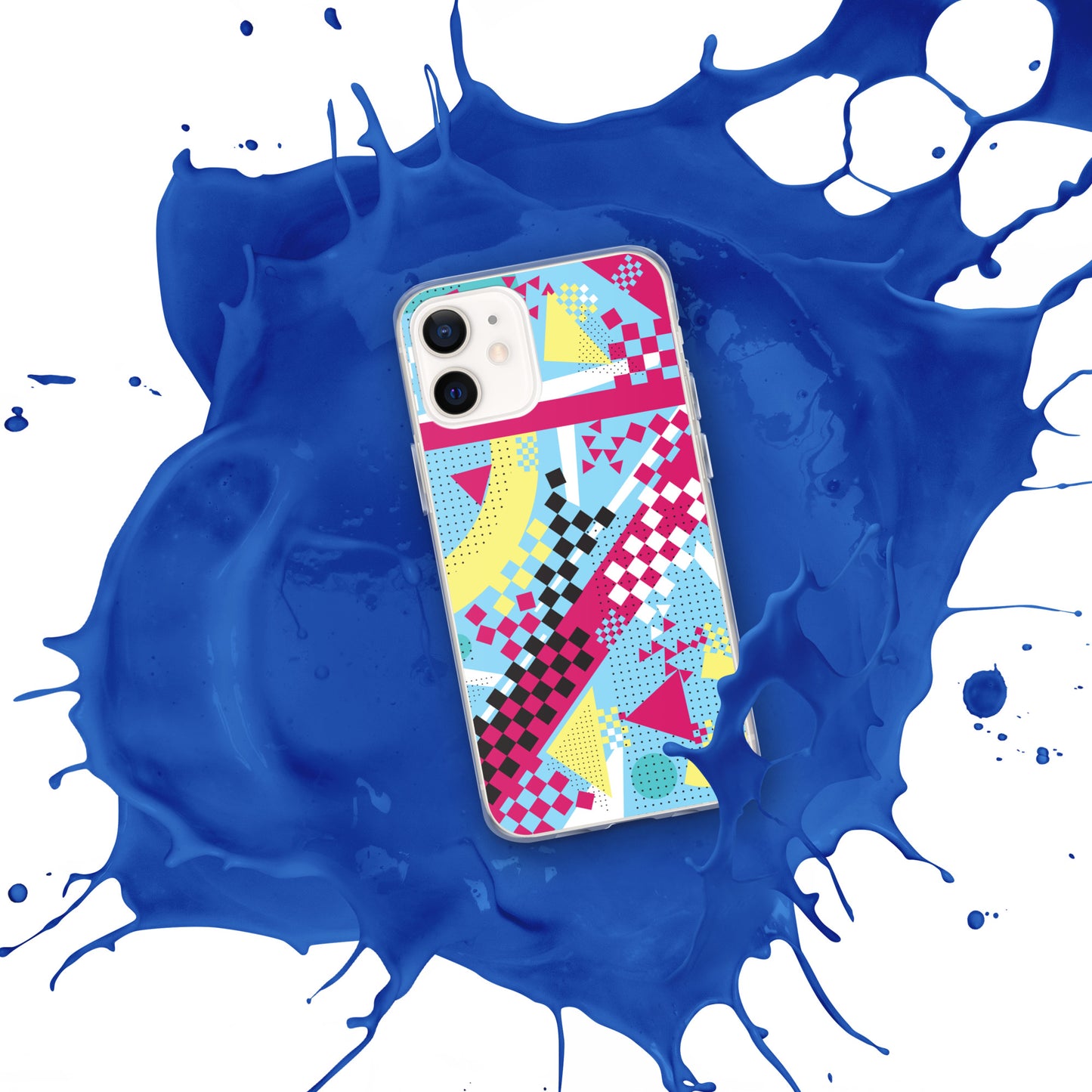 Clear Case for iPhone® - 1980 Retro Abstract Graphic Art - N23 3 -