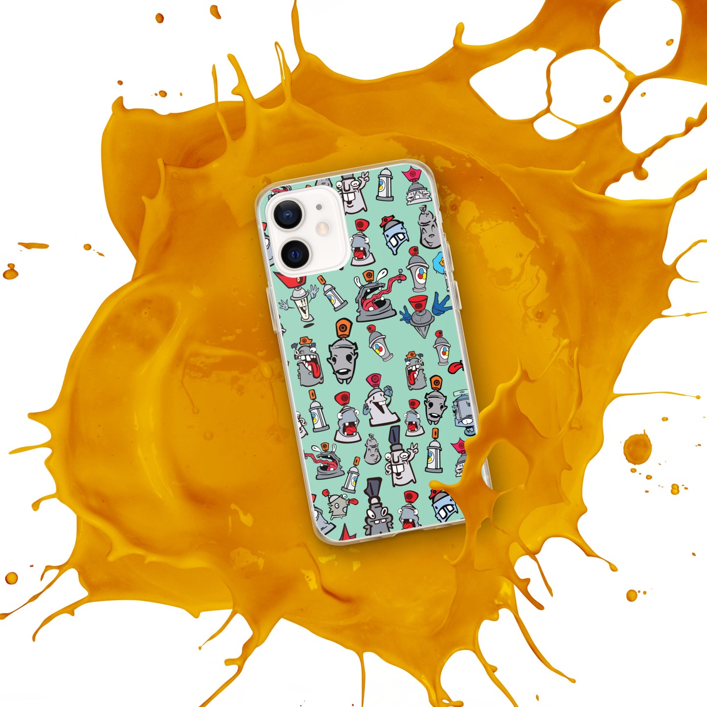 Clear Case for iPhone® - Skizo Fa2hq Can Society Cartoon Characters -