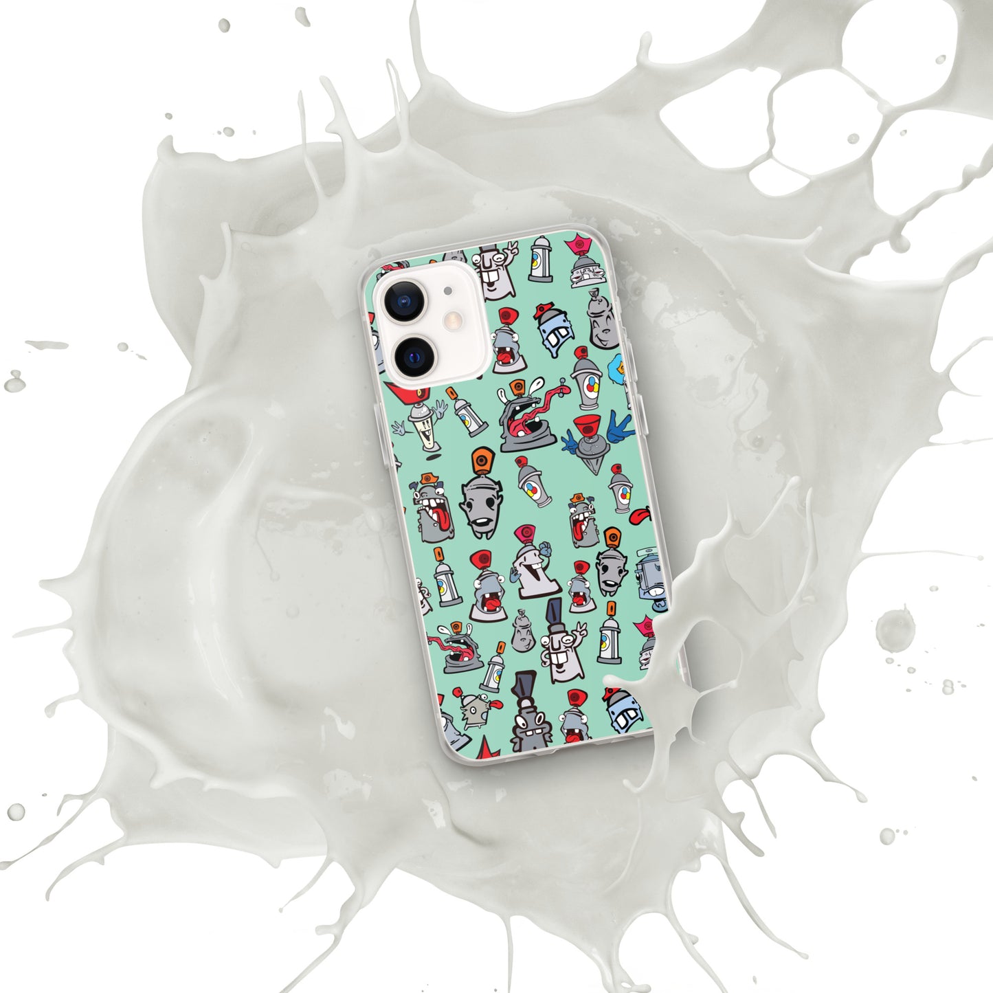 Clear Case for iPhone® - Skizo Fa2hq Can Society Cartoon Characters -