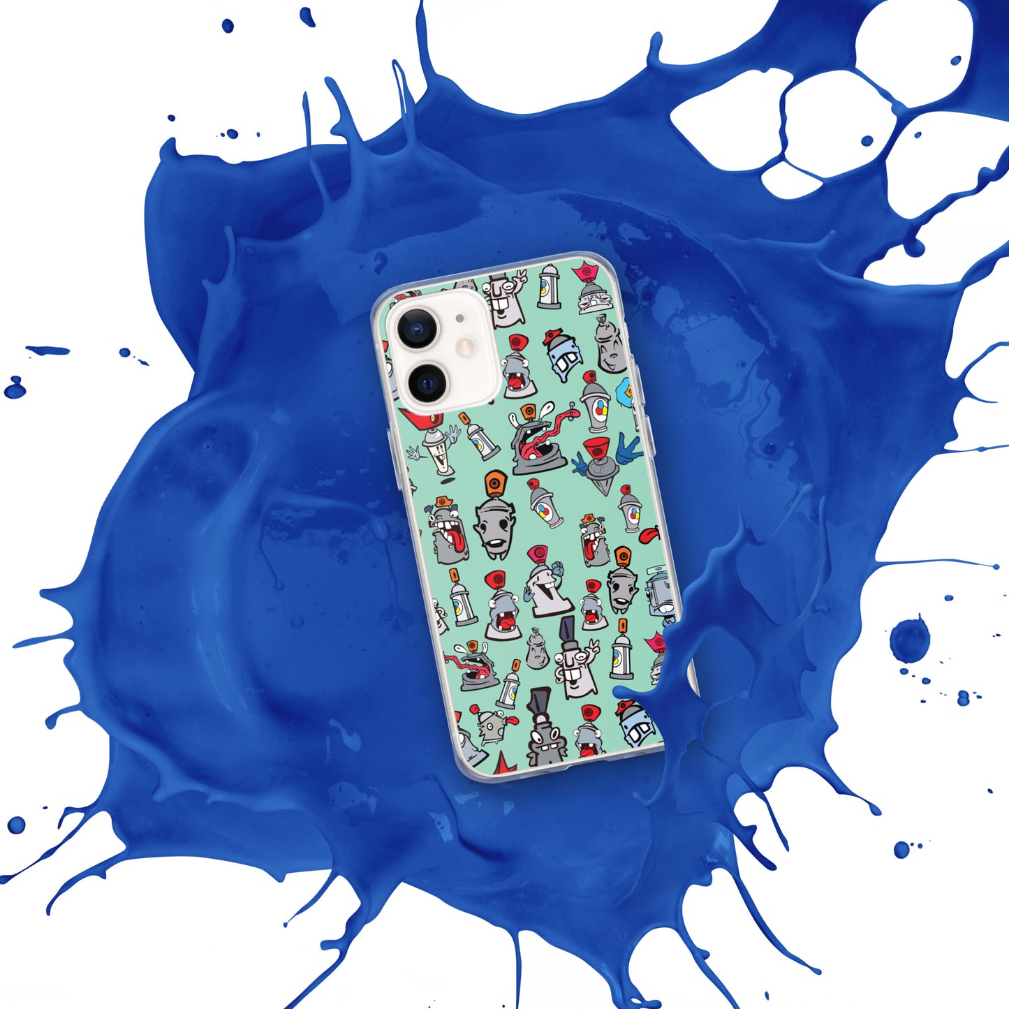 Clear Case for iPhone® - Skizo Fa2hq Can Society Cartoon Characters -