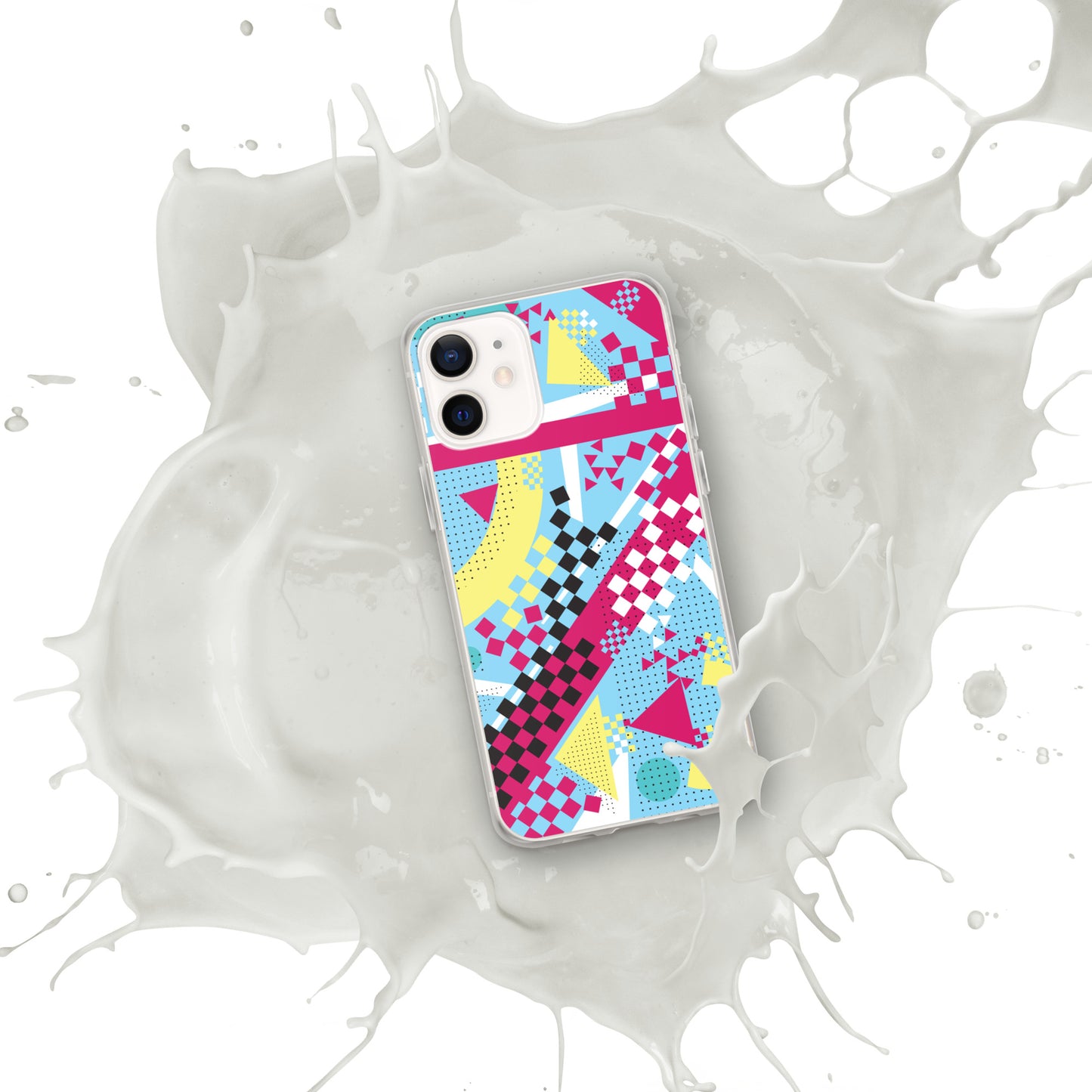 Clear Case for iPhone® - 1980 Retro Abstract Graphic Art - N23 3 -