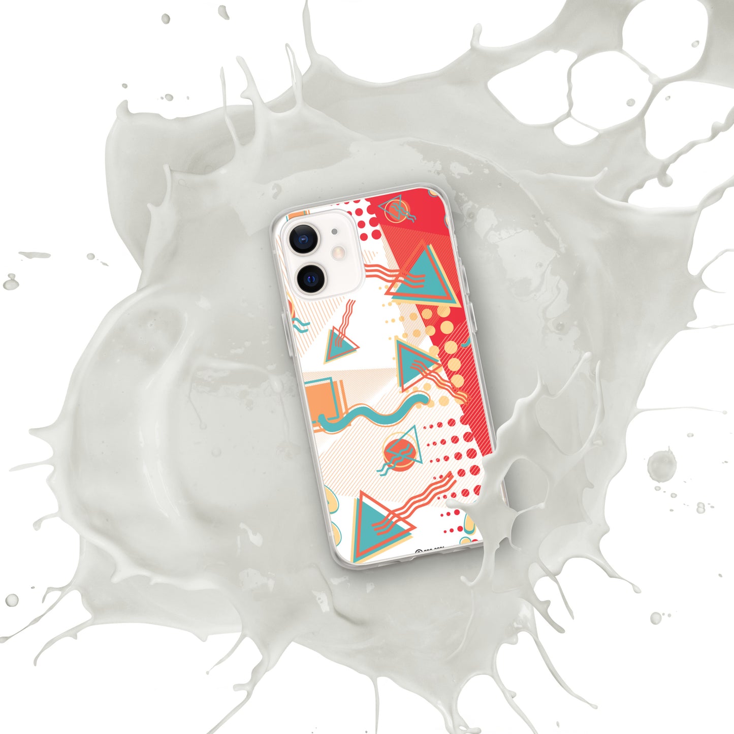 Clear Case for iPhone® - 1980 Retro Abstract Graphic Art - Sushi -