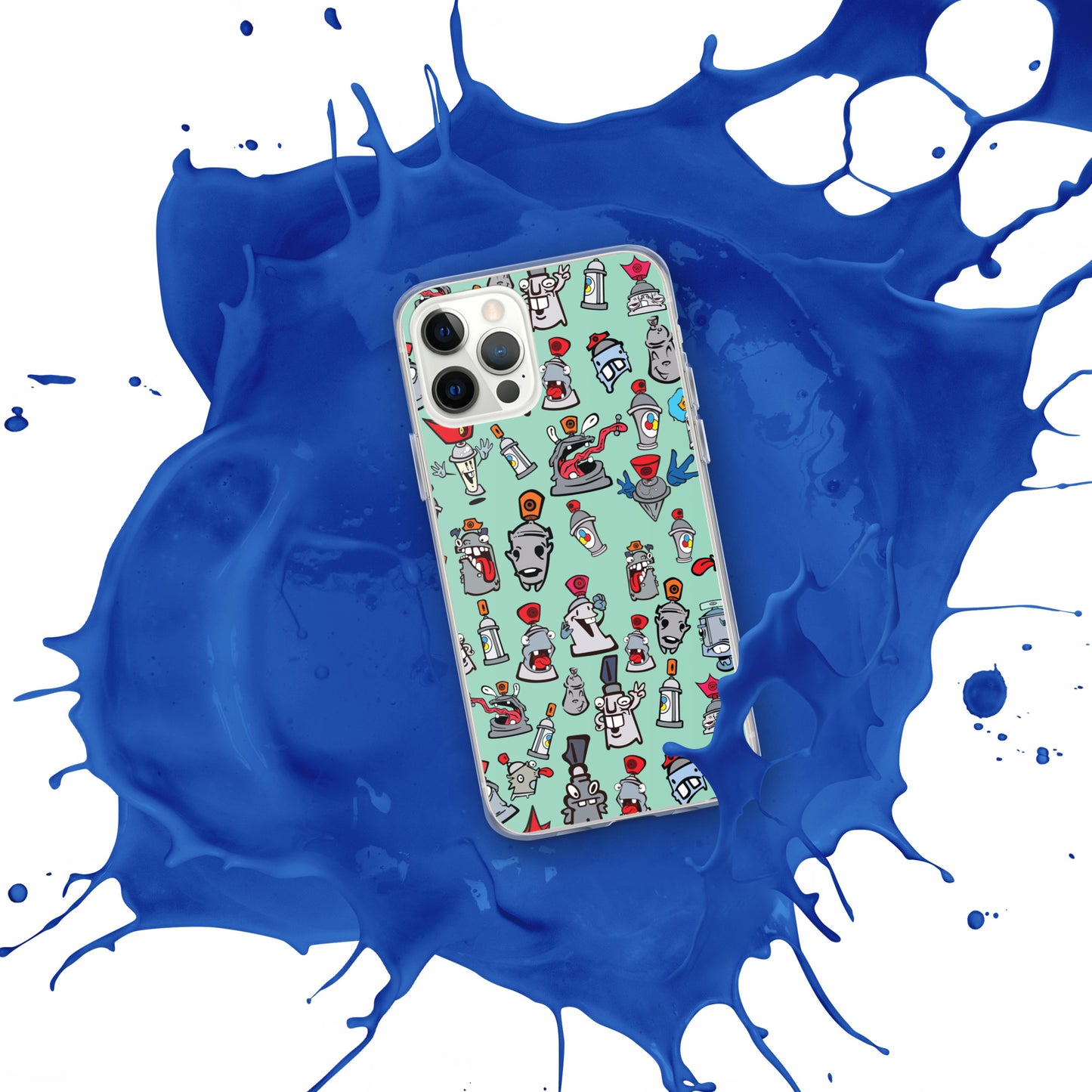 Clear Case for iPhone® - Skizo Fa2hq Can Society Cartoon Characters -