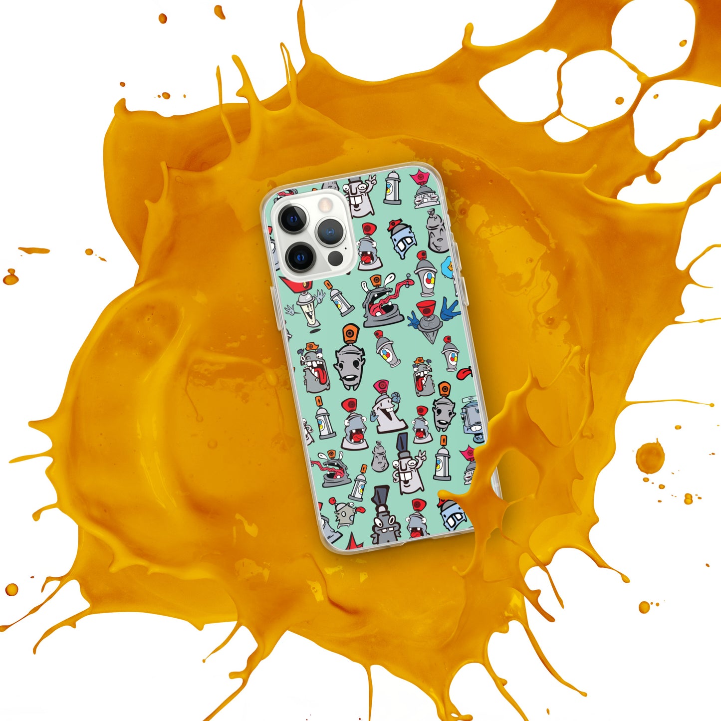 Clear Case for iPhone® - Skizo Fa2hq Can Society Cartoon Characters -