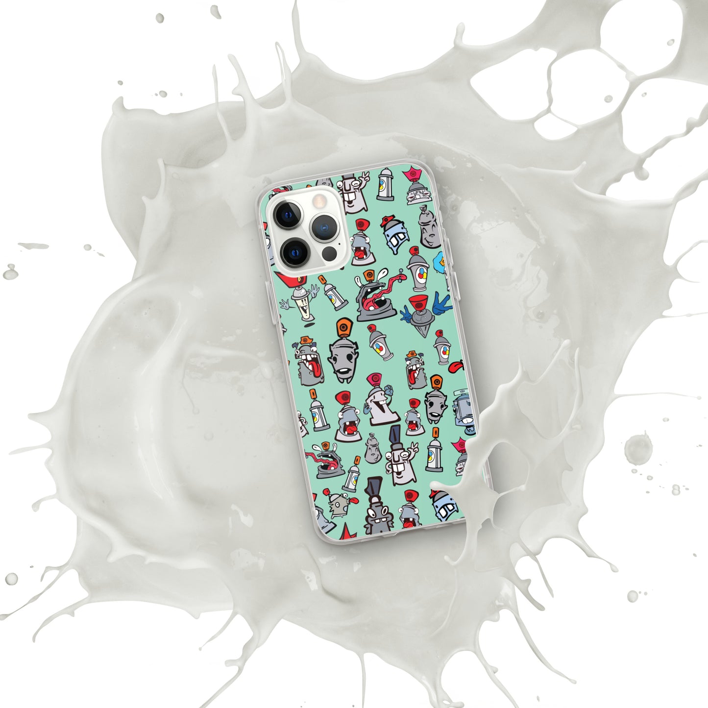 Clear Case for iPhone® - Skizo Fa2hq Can Society Cartoon Characters -