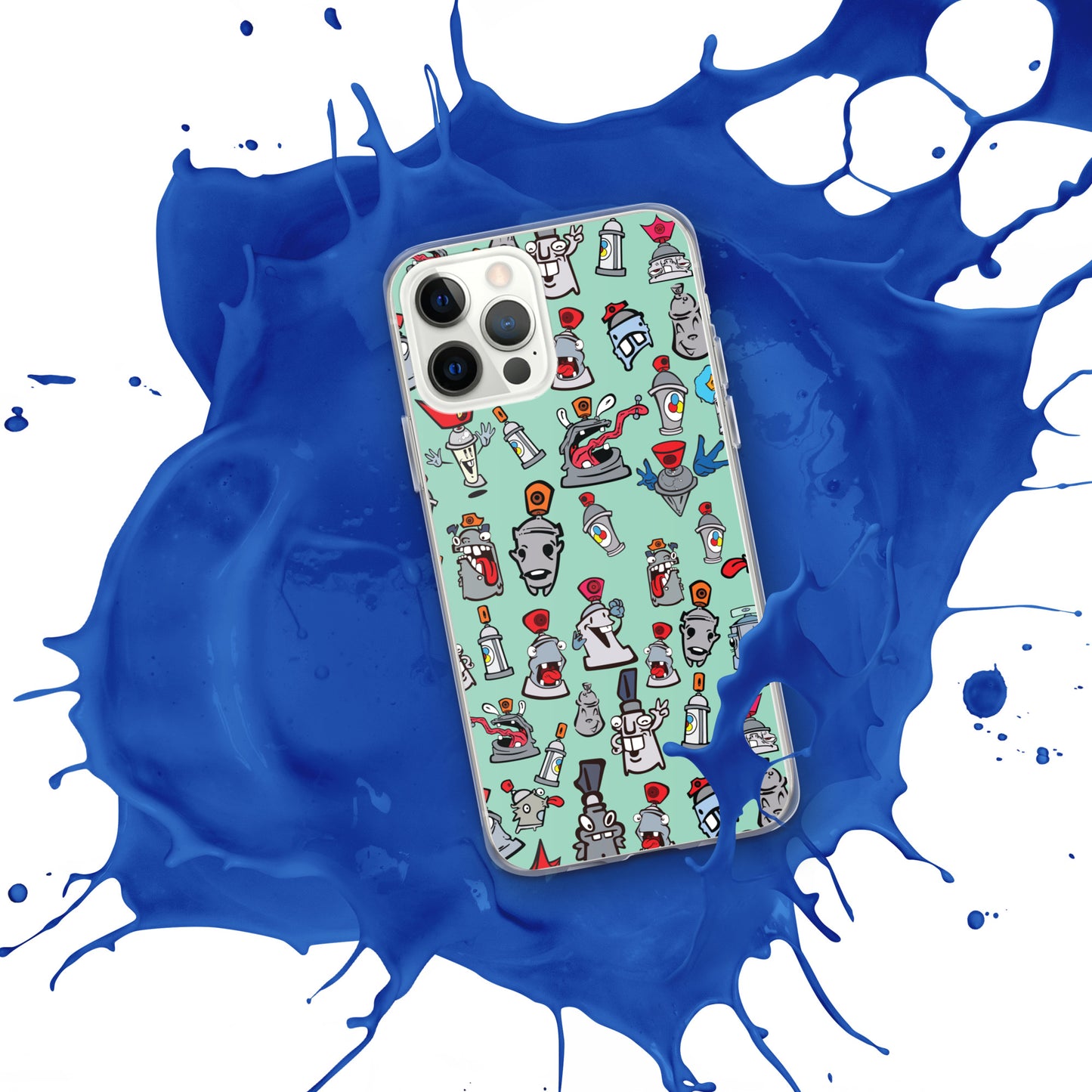 Clear Case for iPhone® - Skizo Fa2hq Can Society Cartoon Characters -