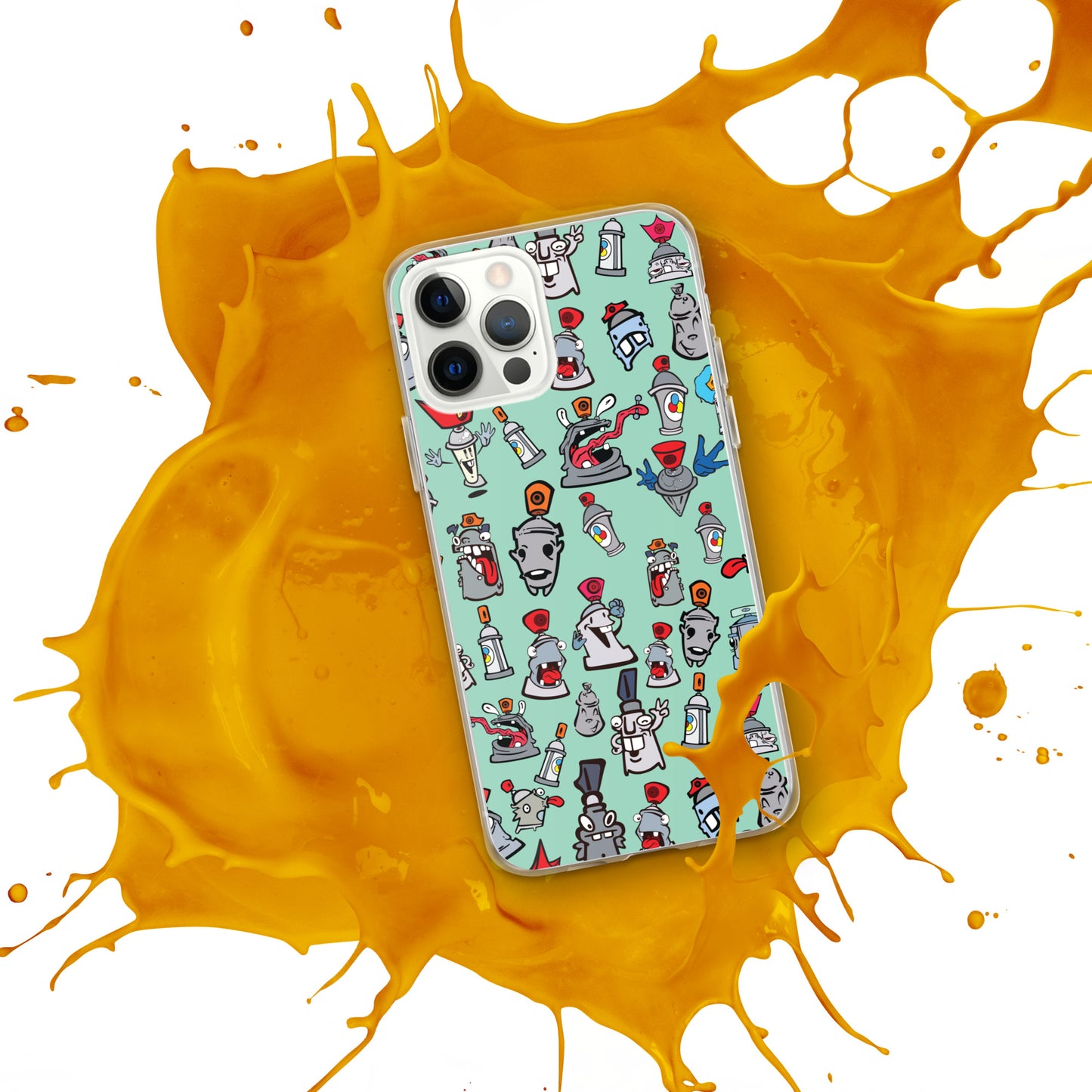Clear Case for iPhone® - Skizo Fa2hq Can Society Cartoon Characters -
