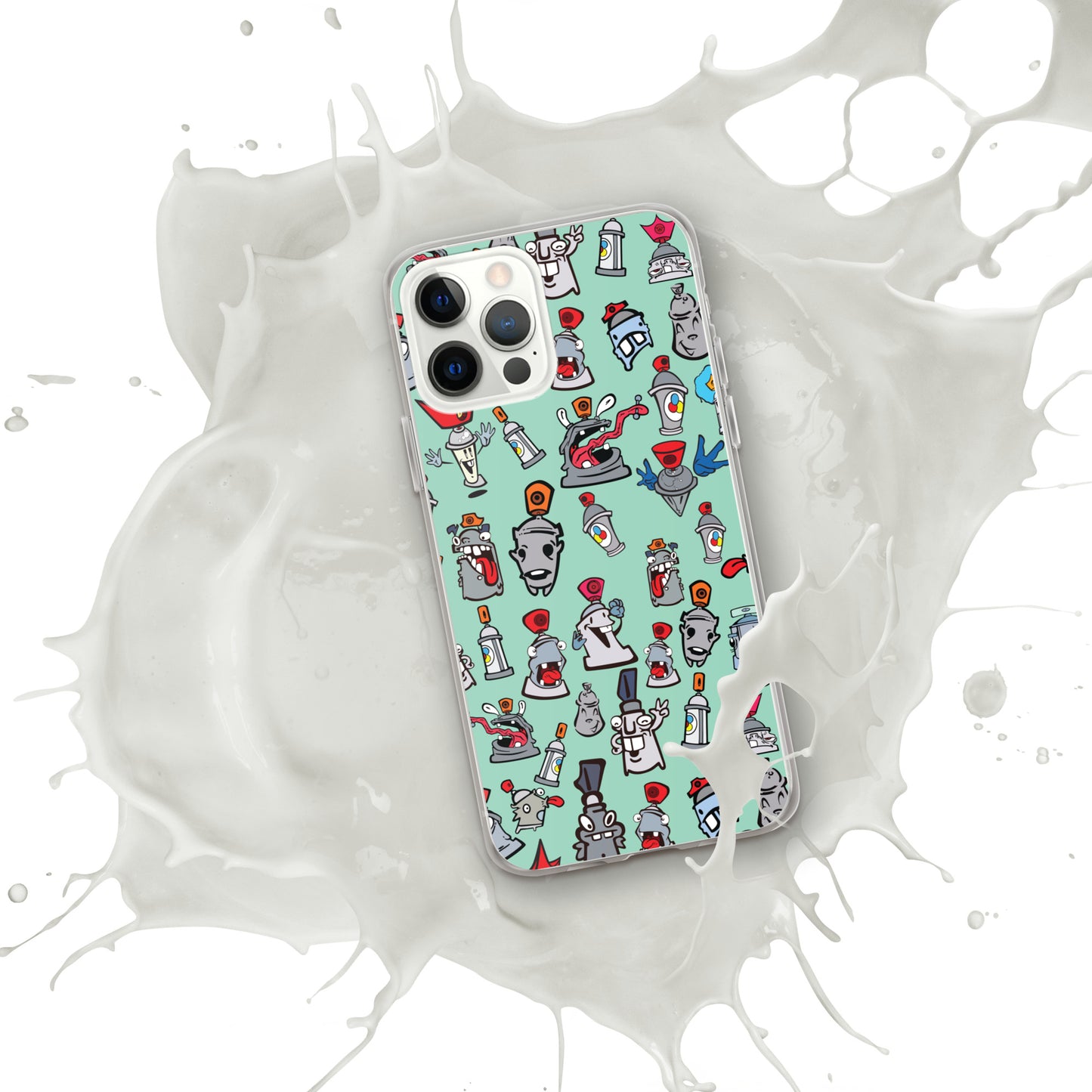 Clear Case for iPhone® - Skizo Fa2hq Can Society Cartoon Characters -
