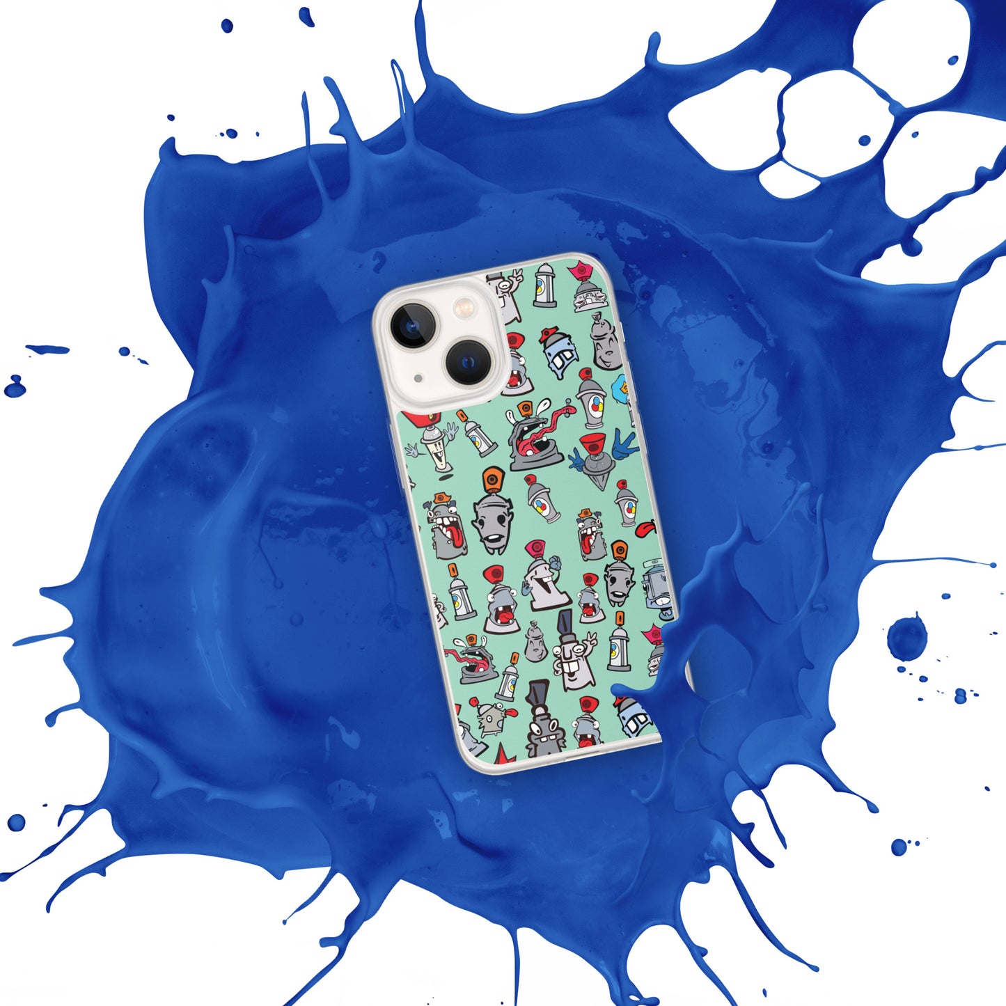 Clear Case for iPhone® - Skizo Fa2hq Can Society Cartoon Characters -