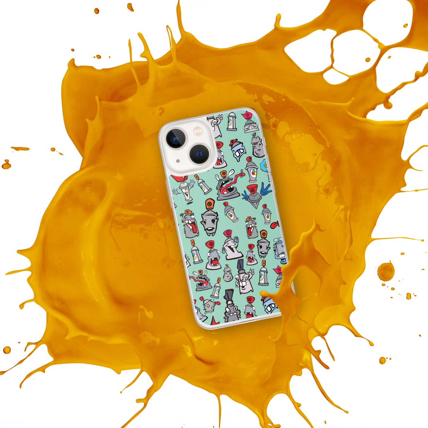 Clear Case for iPhone® - Skizo Fa2hq Can Society Cartoon Characters -