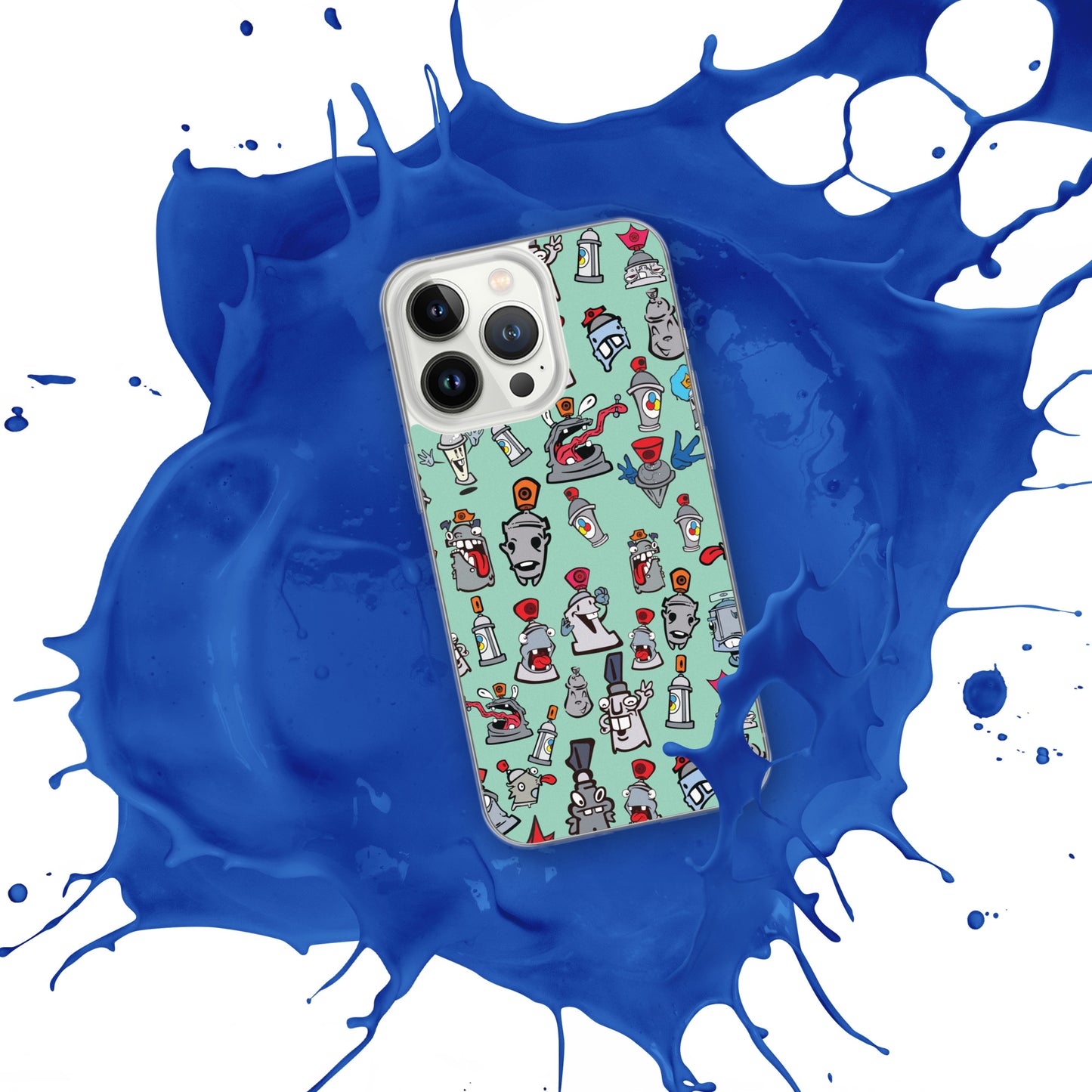 Clear Case for iPhone® - Skizo Fa2hq Can Society Cartoon Characters -