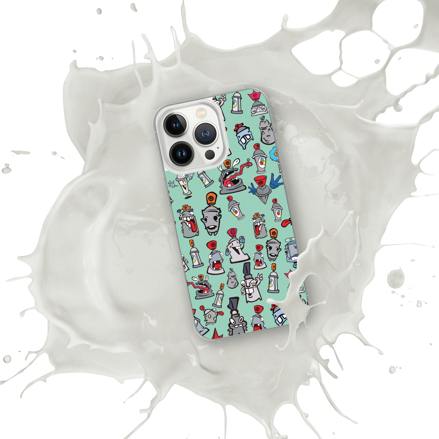 Clear Case for iPhone® - Skizo Fa2hq Can Society Cartoon Characters -
