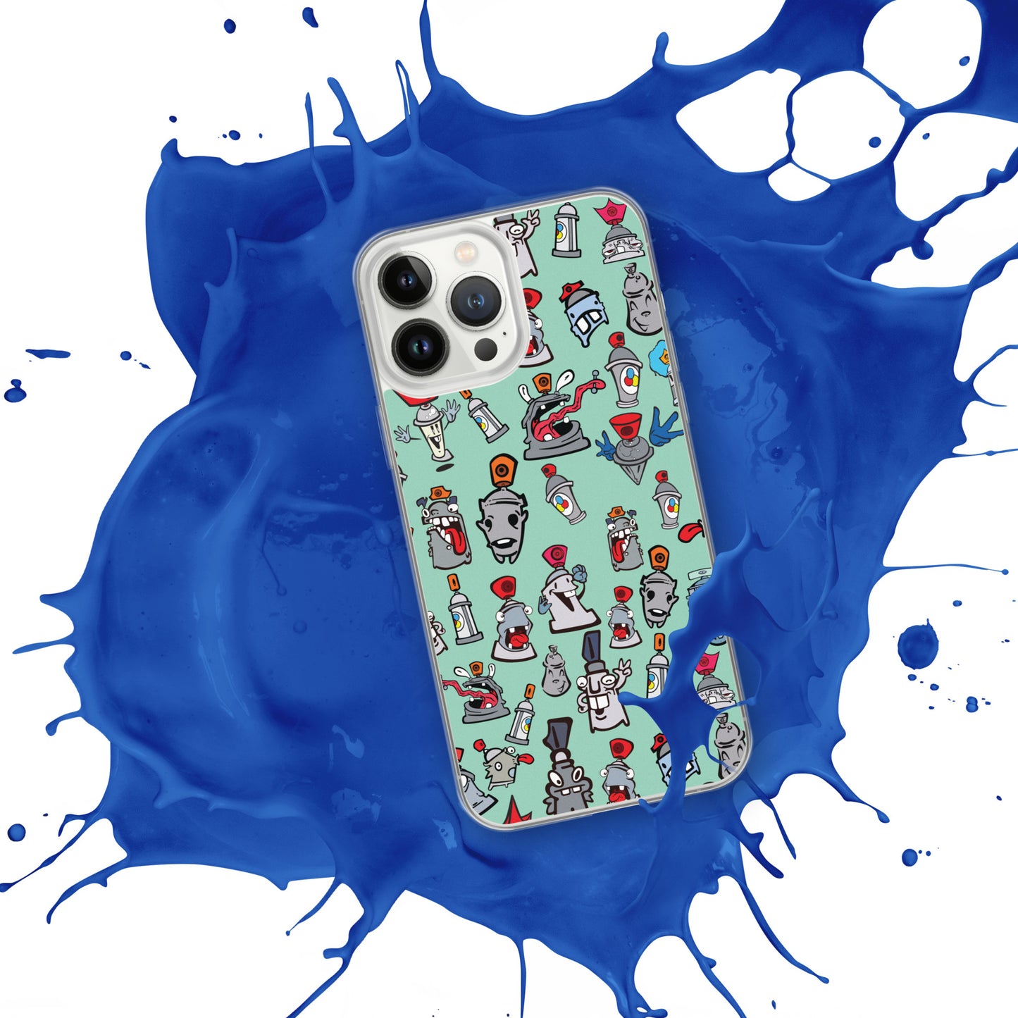 Clear Case for iPhone® - Skizo Fa2hq Can Society Cartoon Characters -