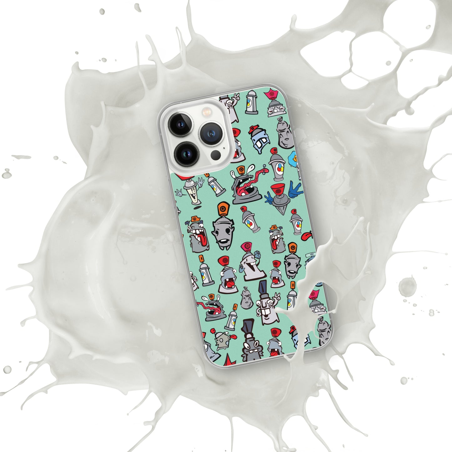 Clear Case for iPhone® - Skizo Fa2hq Can Society Cartoon Characters -