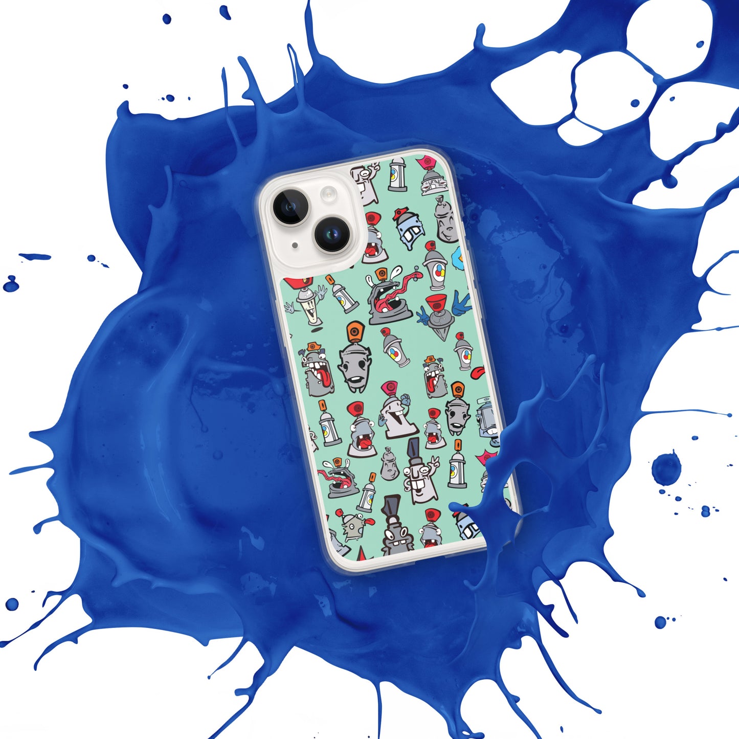Clear Case for iPhone® - Skizo Fa2hq Can Society Cartoon Characters -