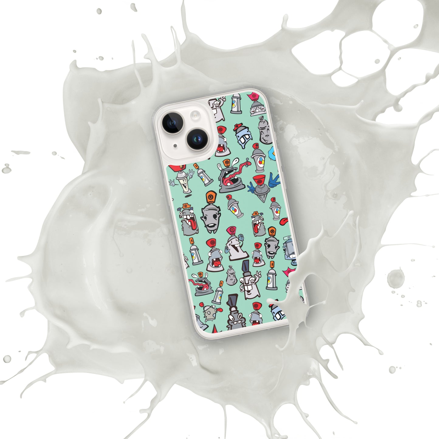 Clear Case for iPhone® - Skizo Fa2hq Can Society Cartoon Characters -