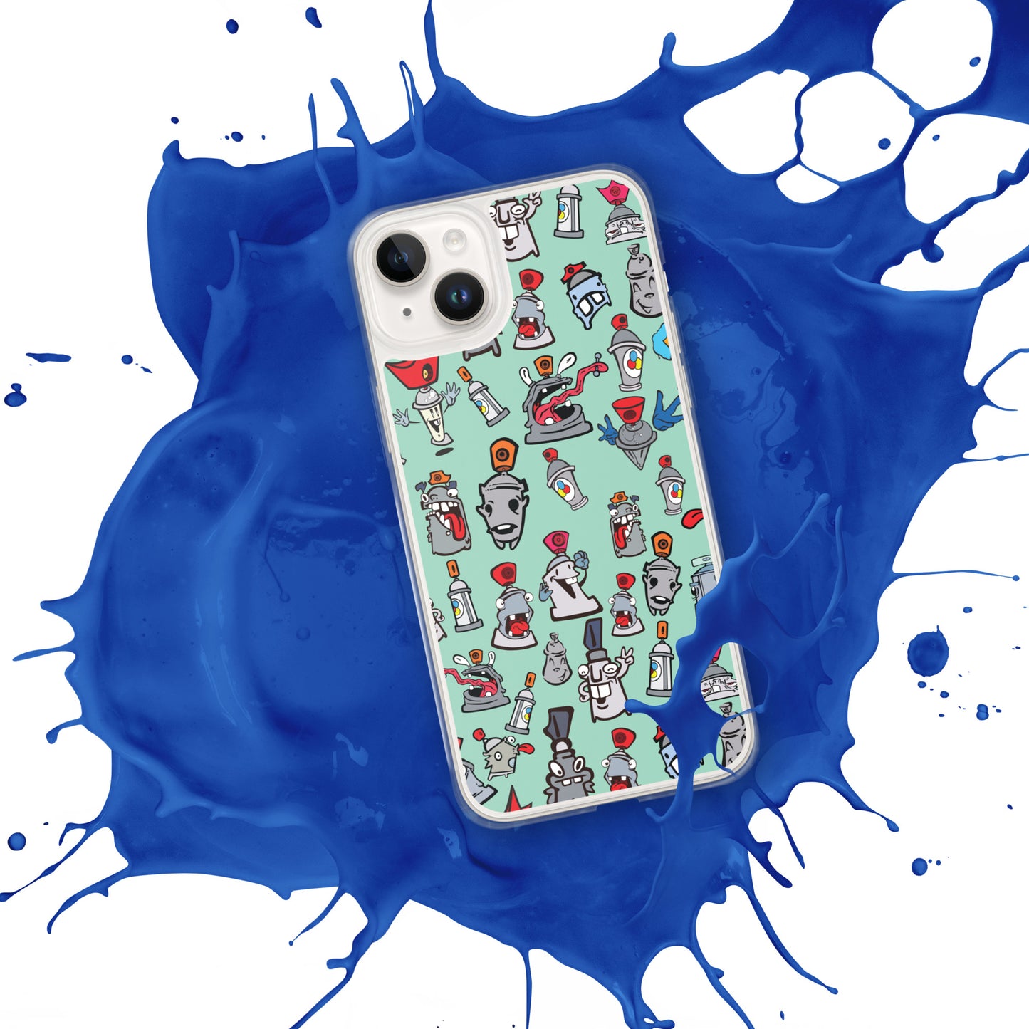Clear Case for iPhone® - Skizo Fa2hq Can Society Cartoon Characters -