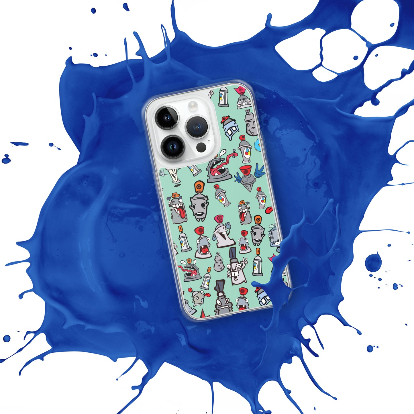 Clear Case for iPhone® - Skizo Fa2hq Can Society Cartoon Characters -