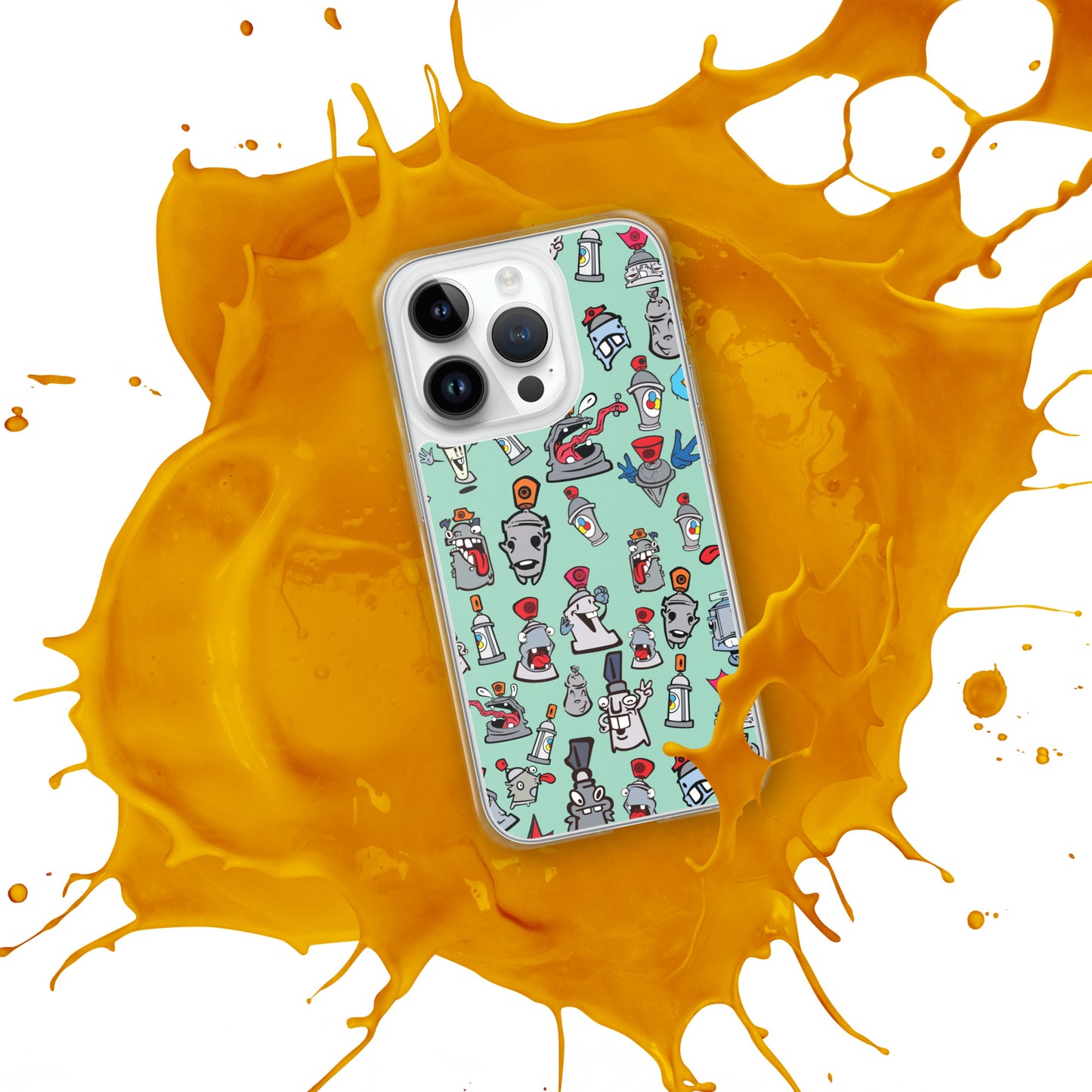 Clear Case for iPhone® - Skizo Fa2hq Can Society Cartoon Characters -