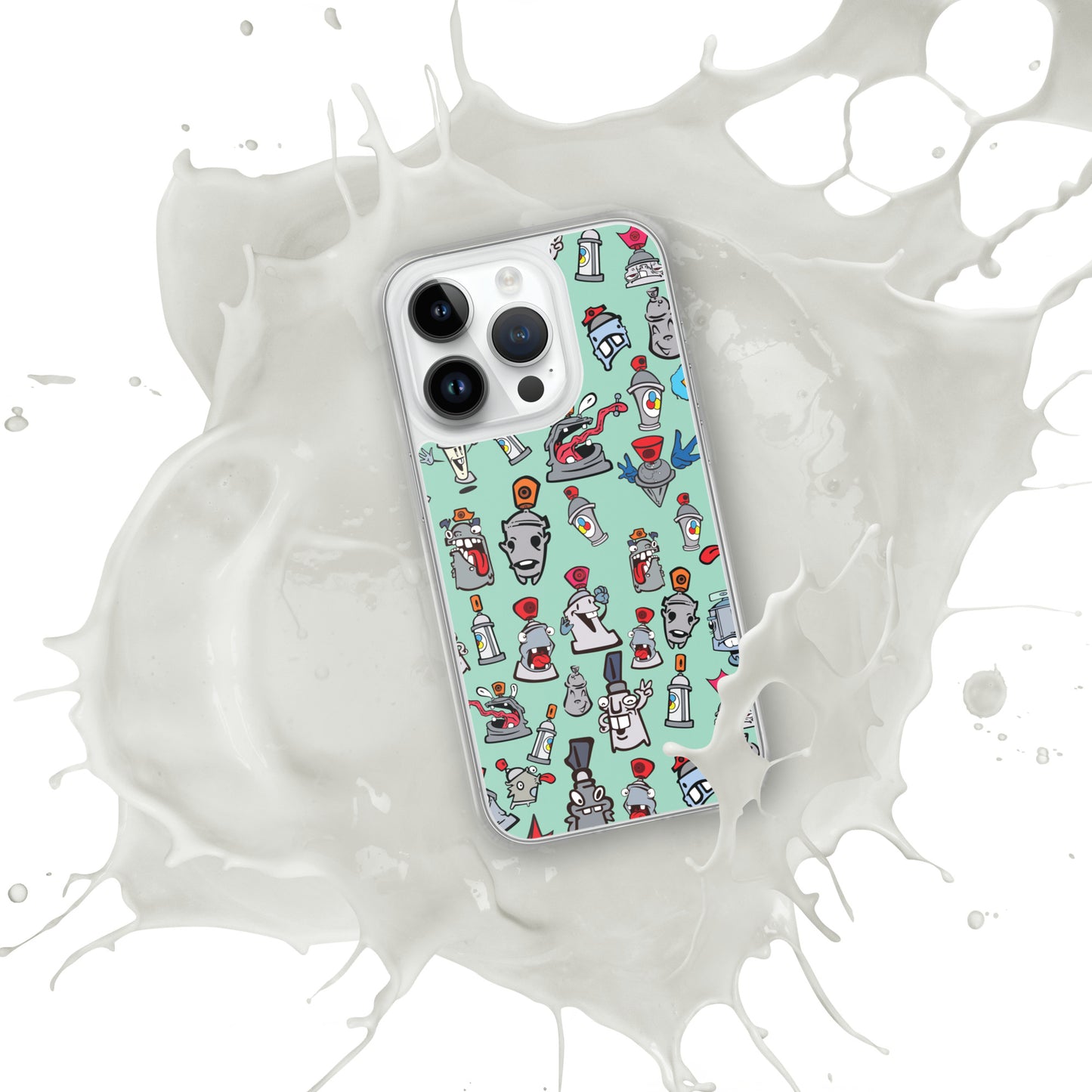 Clear Case for iPhone® - Skizo Fa2hq Can Society Cartoon Characters -