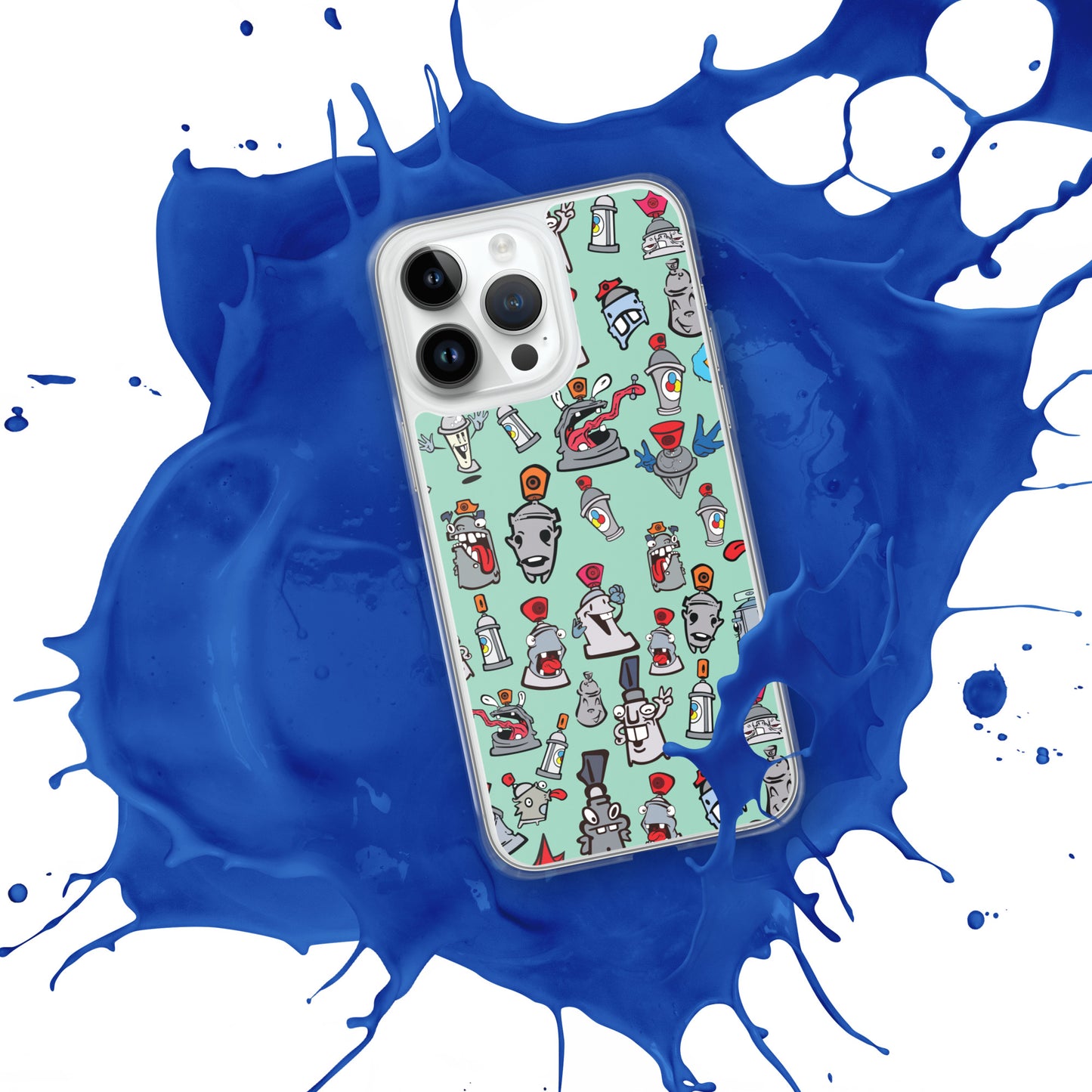 Clear Case for iPhone® - Skizo Fa2hq Can Society Cartoon Characters -