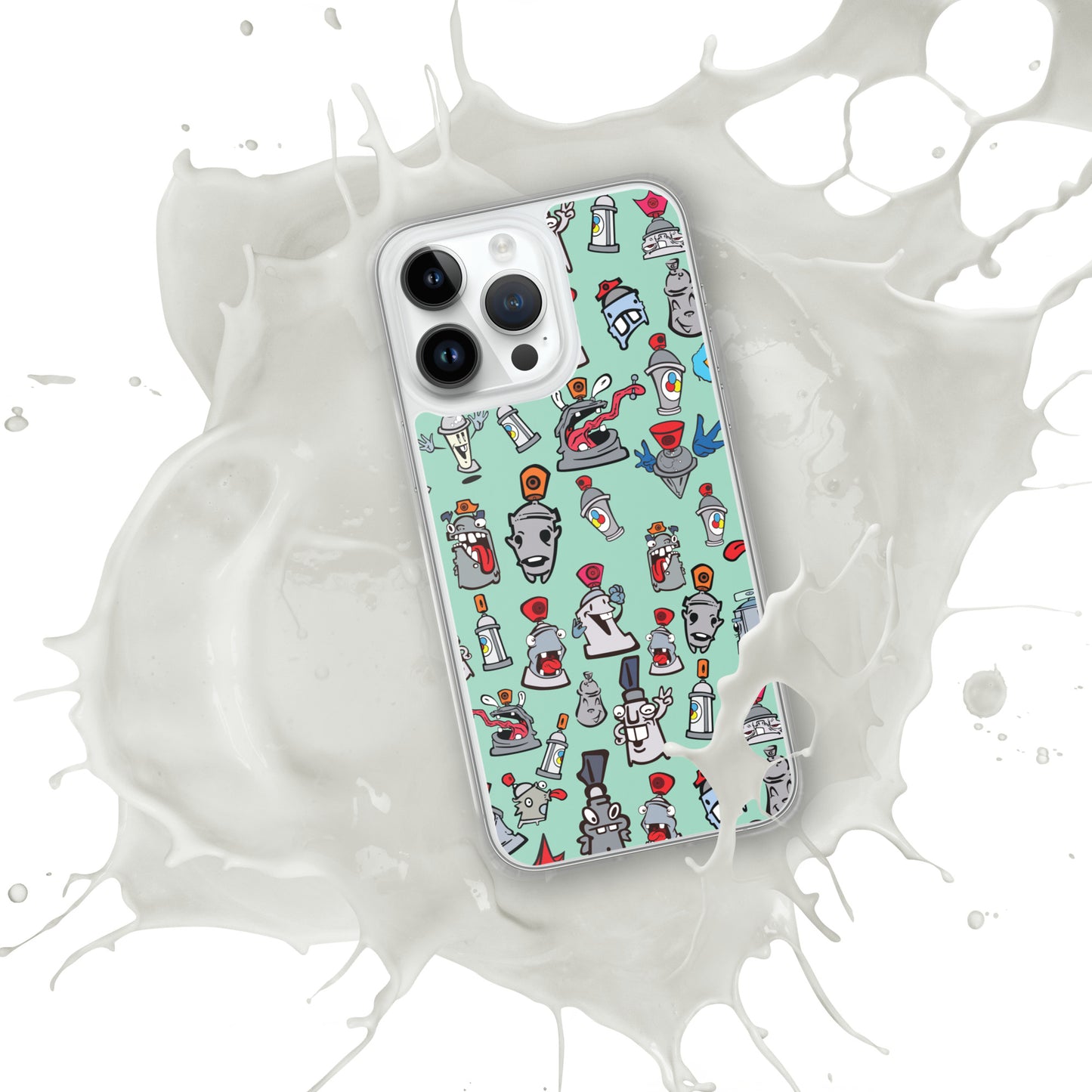 Clear Case for iPhone® - Skizo Fa2hq Can Society Cartoon Characters -