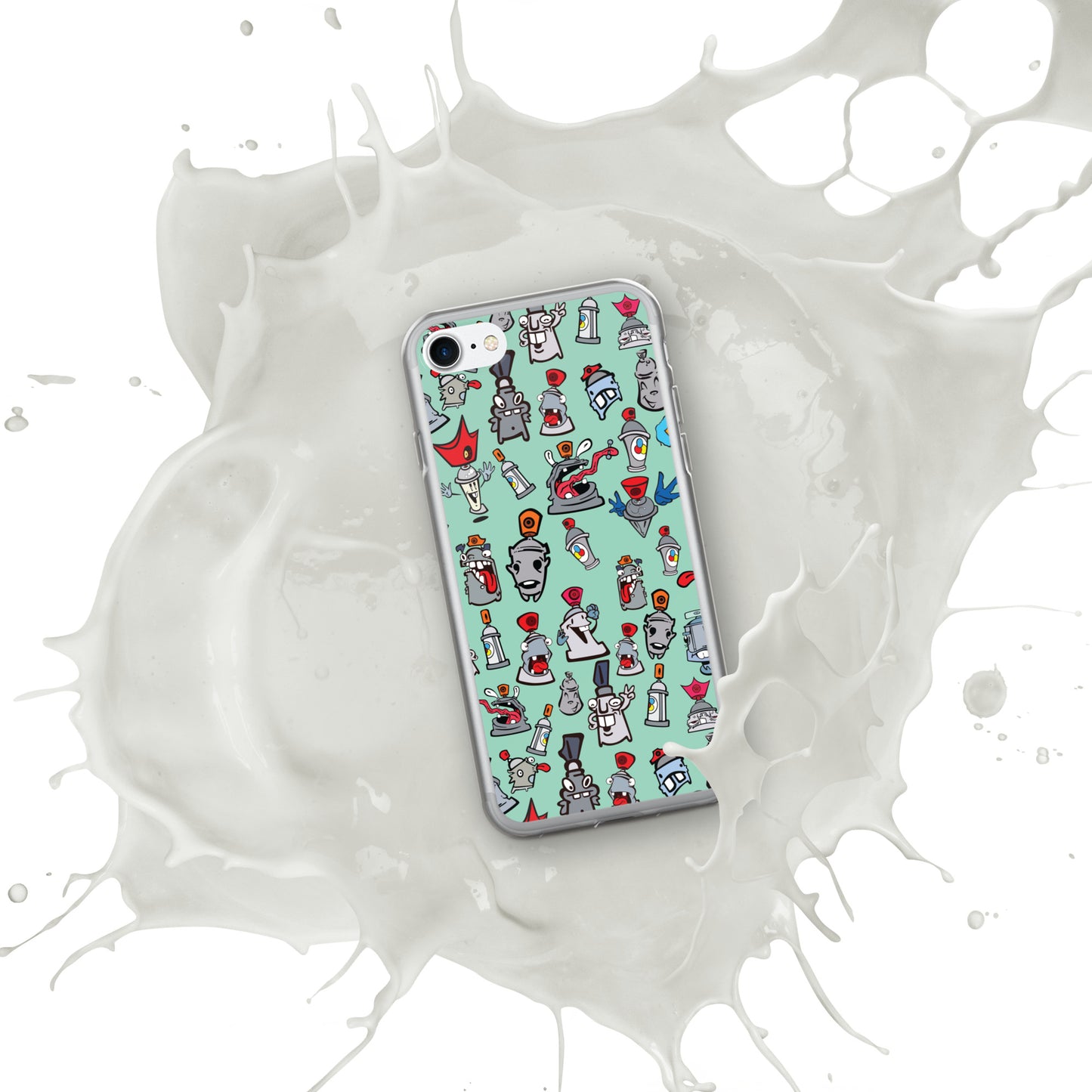 Clear Case for iPhone® - Skizo Fa2hq Can Society Cartoon Characters -
