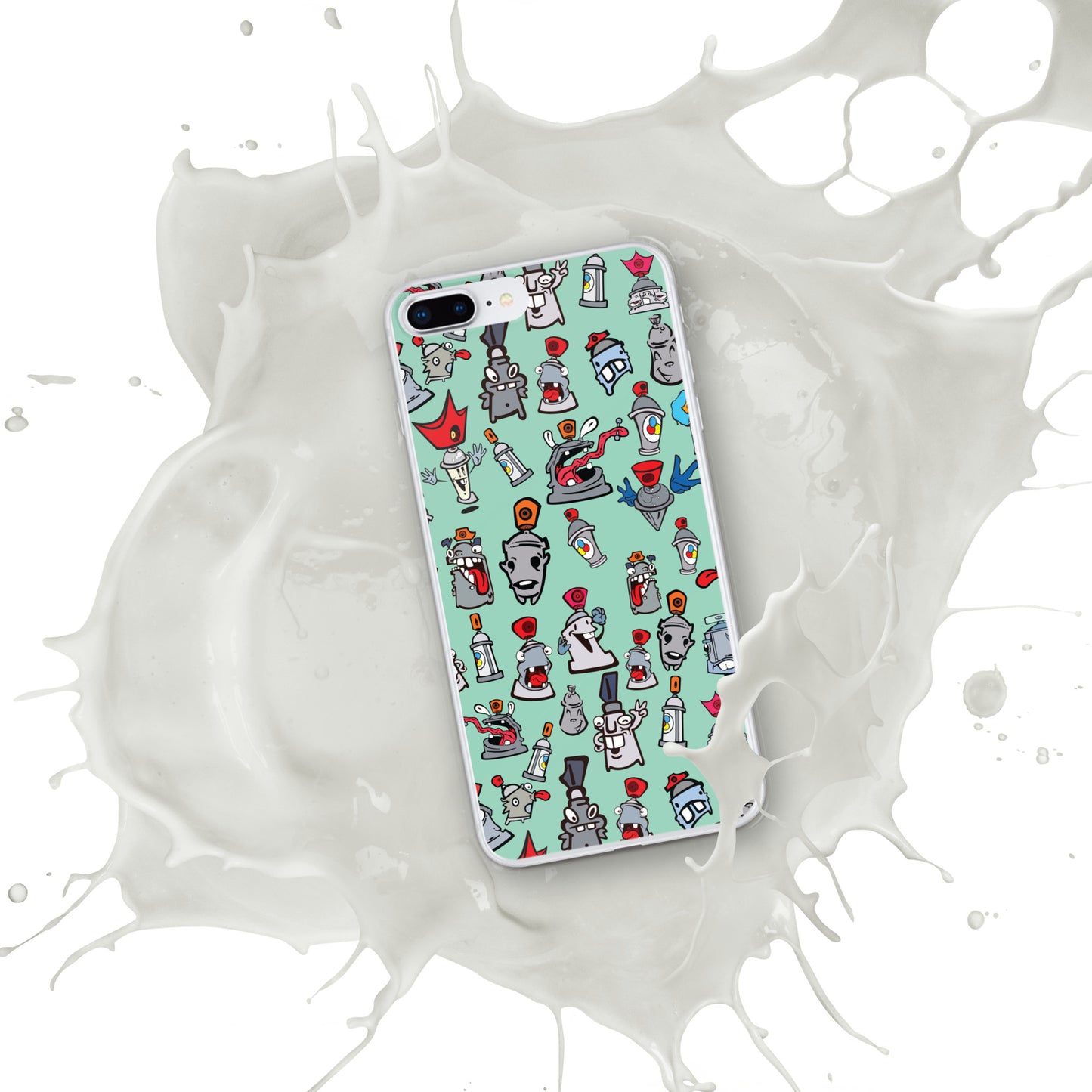 Clear Case for iPhone® - Skizo Fa2hq Can Society Cartoon Characters -