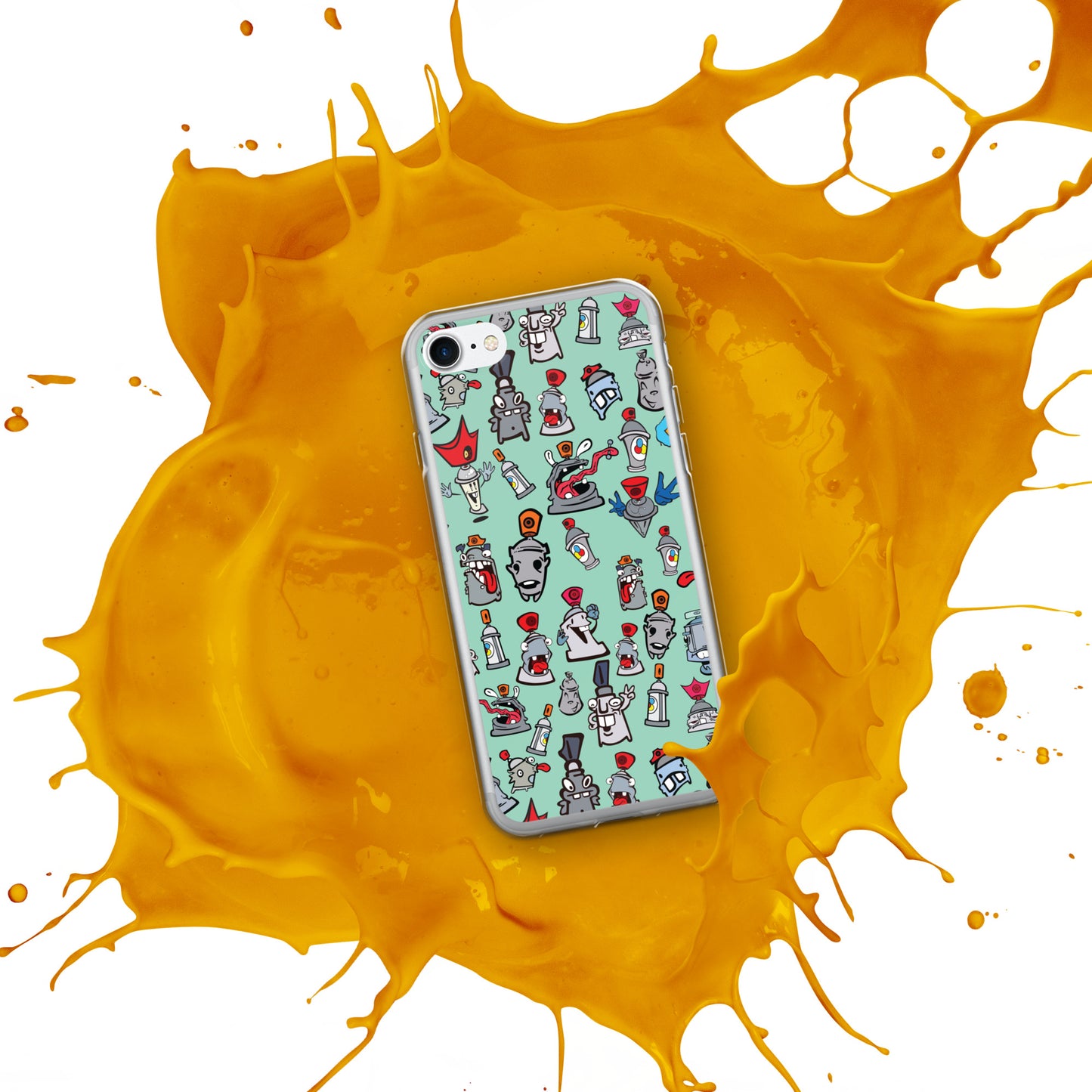 Clear Case for iPhone® - Skizo Fa2hq Can Society Cartoon Characters -