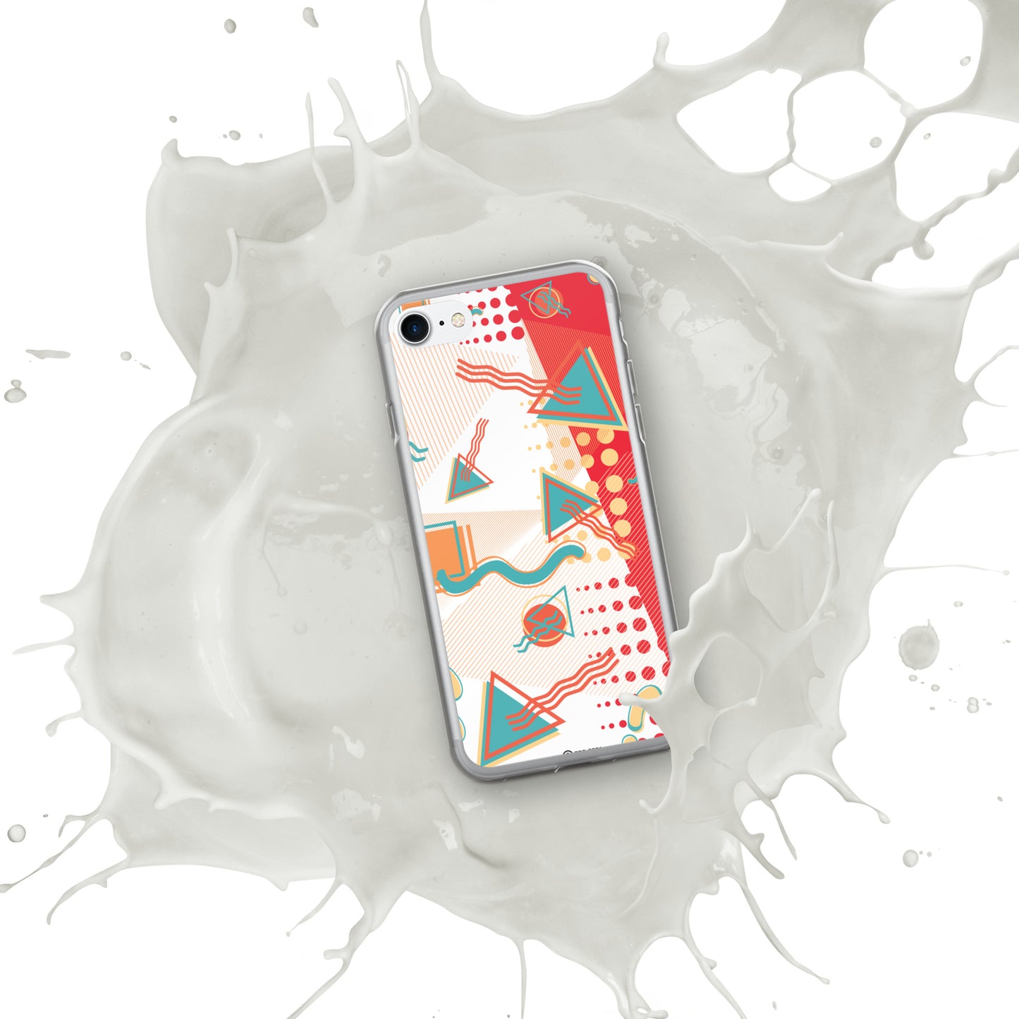 Clear Case for iPhone® - 1980 Retro Abstract Graphic Art - Sushi -