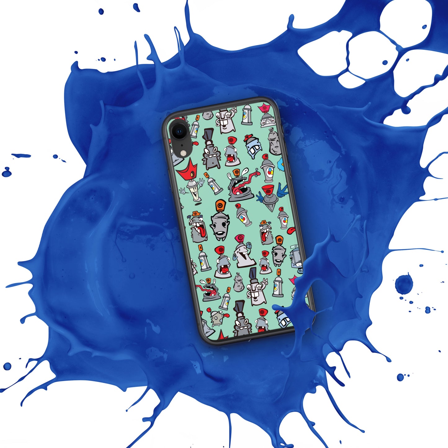 Clear Case for iPhone® - Skizo Fa2hq Can Society Cartoon Characters -