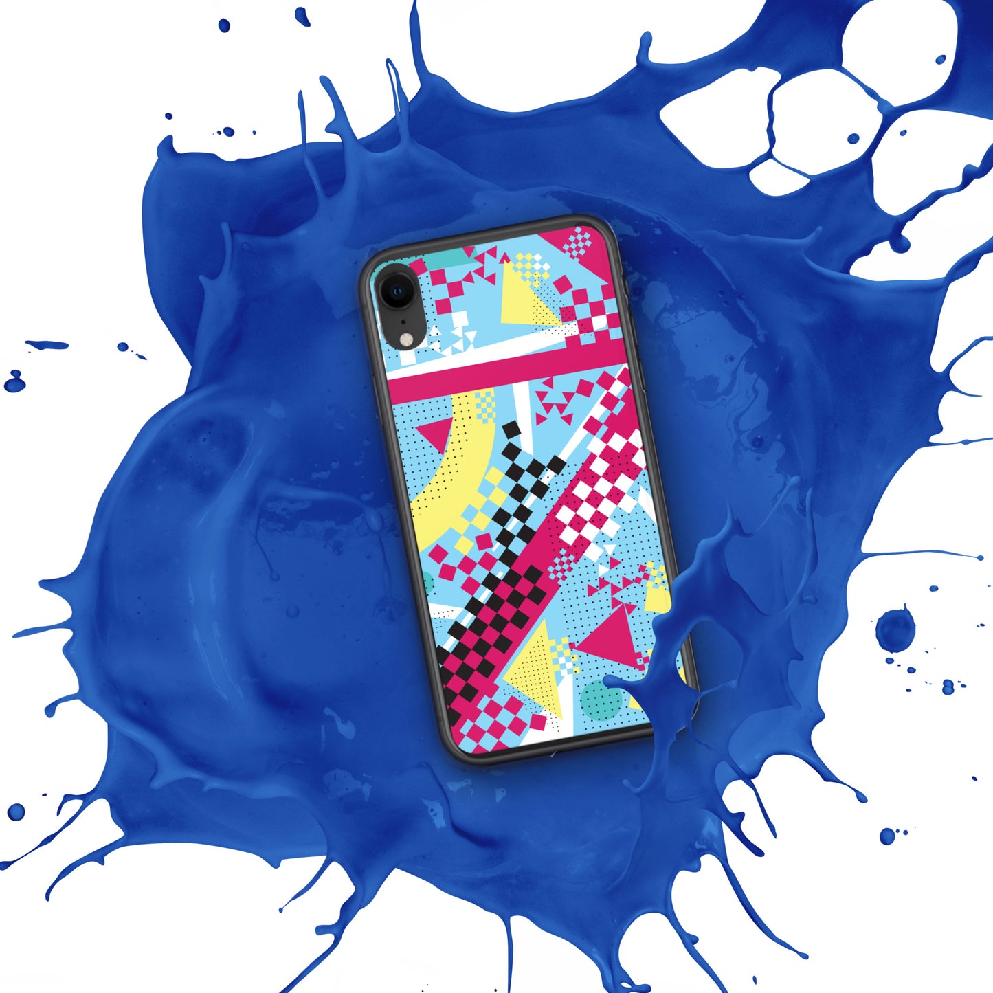Clear Case for iPhone® - 1980 Retro Abstract Graphic Art - N23 3 -