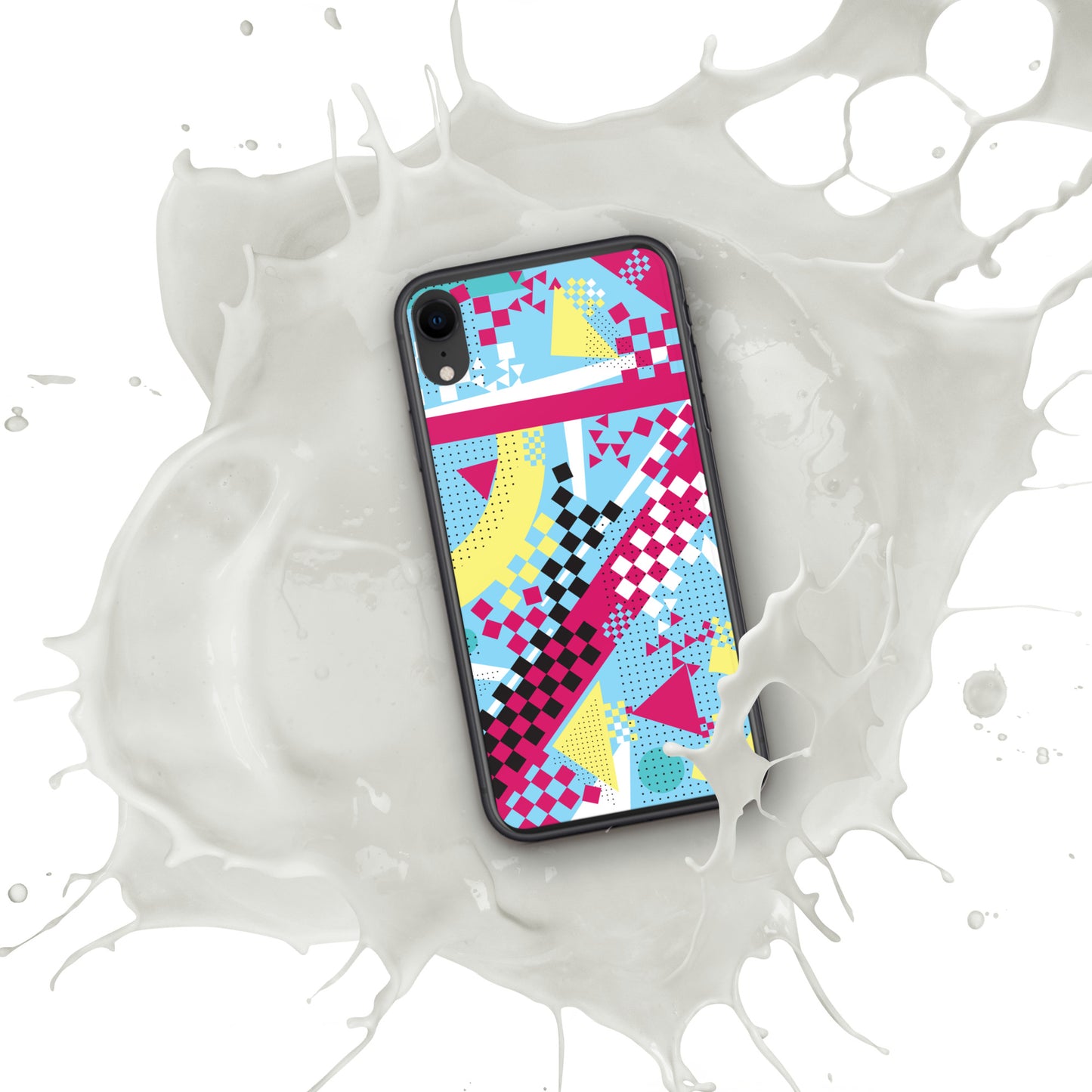 Clear Case for iPhone® - 1980 Retro Abstract Graphic Art - N23 3 -