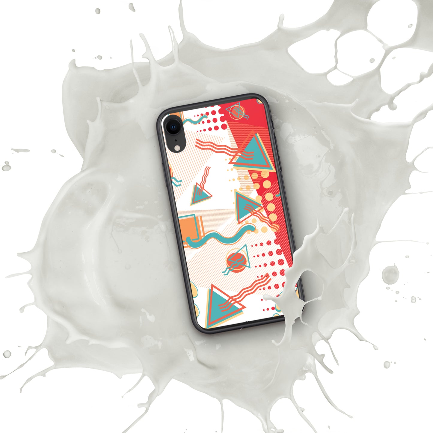 Clear Case for iPhone® - 1980 Retro Abstract Graphic Art - Sushi -