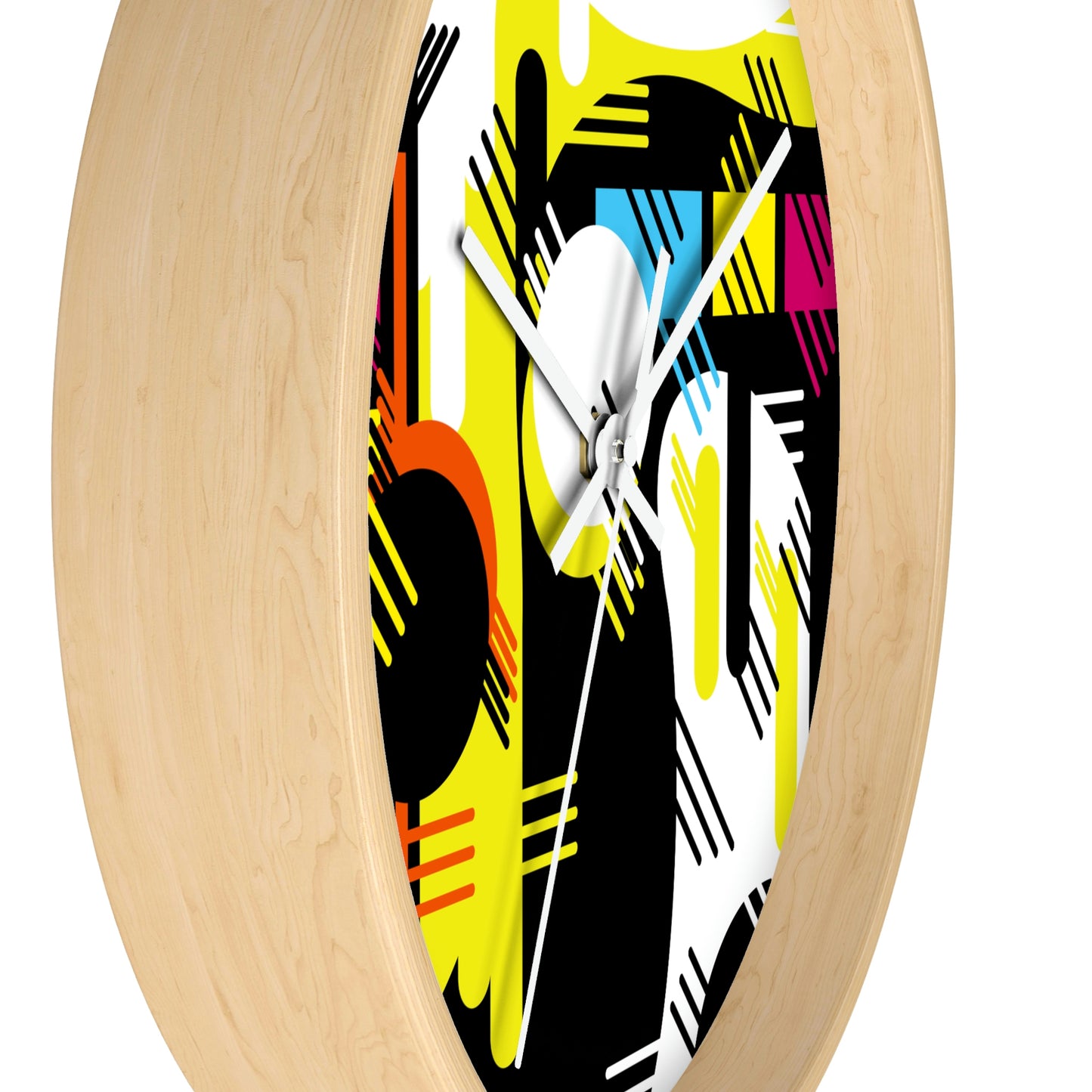 Colorful 1980s Retro Inspired Wall Clock