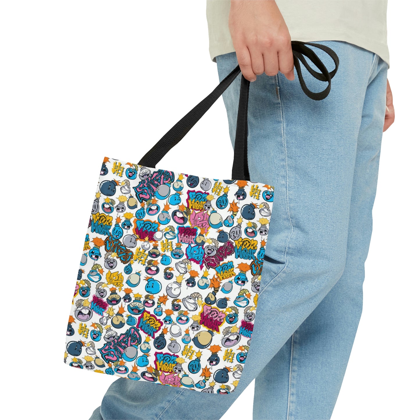 Skizo Fa2hq Crazy Bomb Cartoons Street Art Graphic Tote