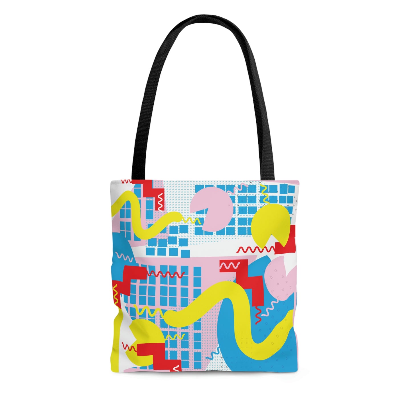 1980s Retro Abstract Graphic Art - Squiggle - Tote Bag