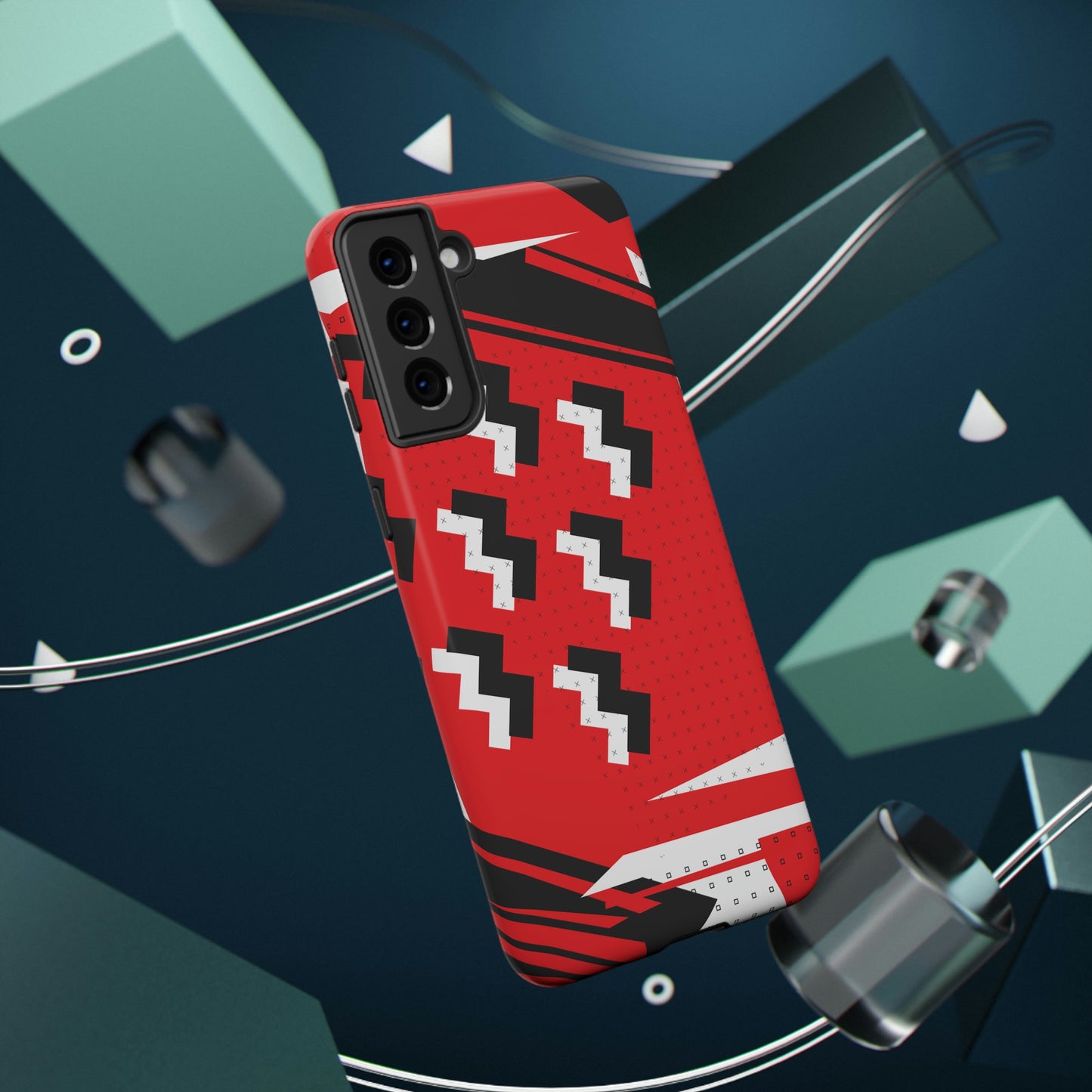 Impact-Resistant Cases - 1980s Retro Abstract Graphic Art - Attack Formation -