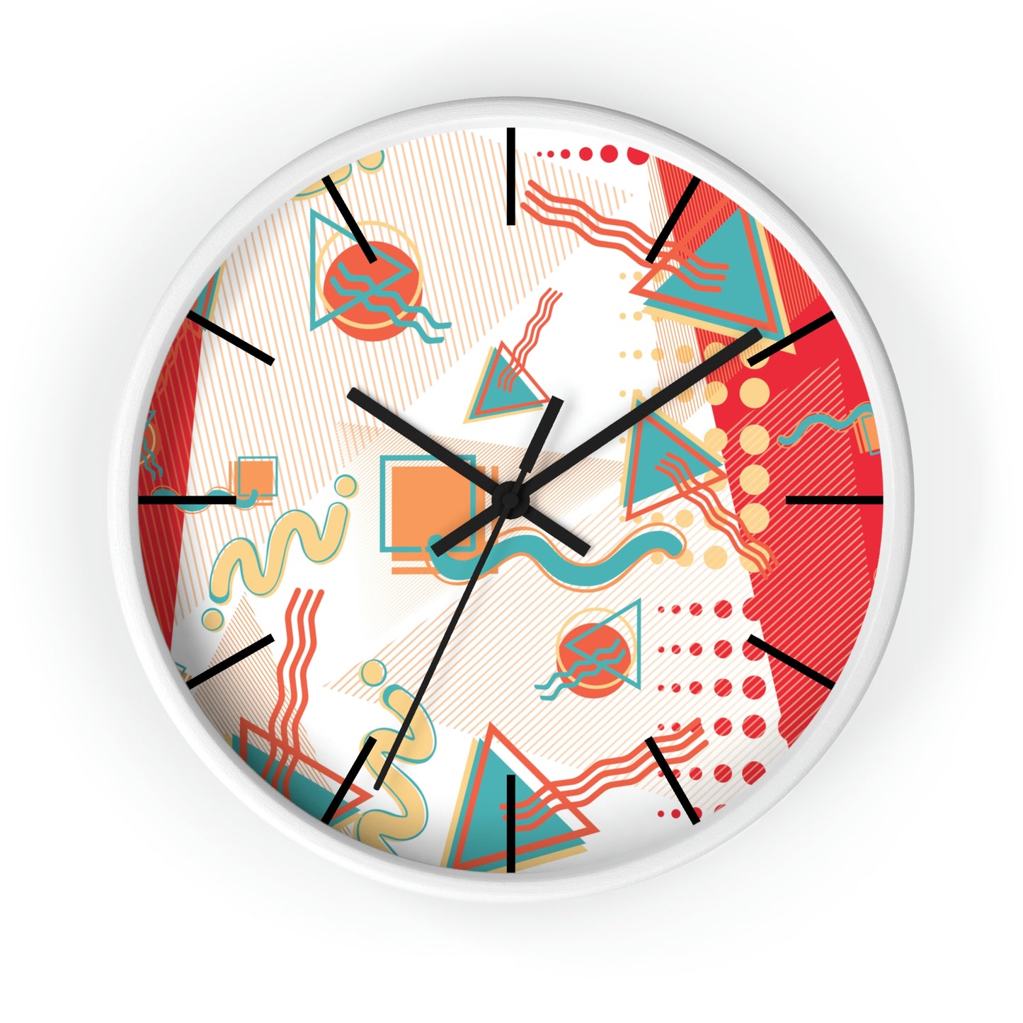 1980s Retro Abstract - Sushi - Wall Clock