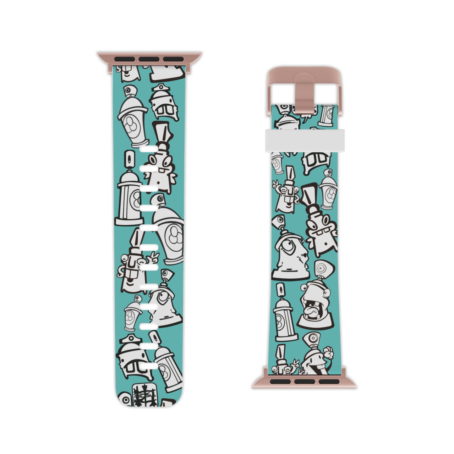 Spray-Can Graffiti Characters Watch Band for Apple Watch