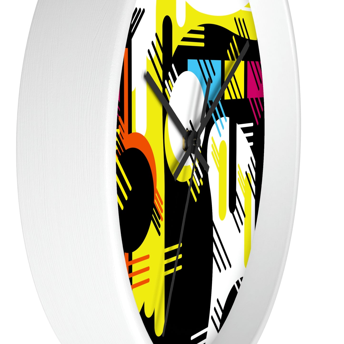 Colorful 1980s Retro Inspired Wall Clock