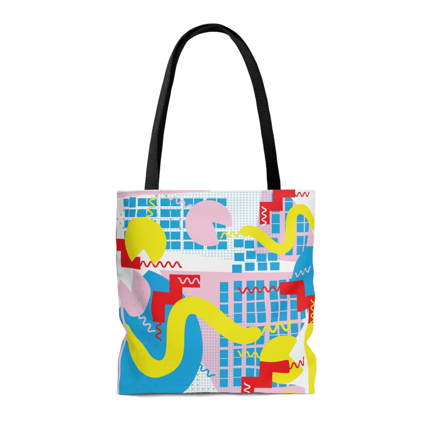1980s Retro Abstract Graphic Art - Squiggle - Tote Bag