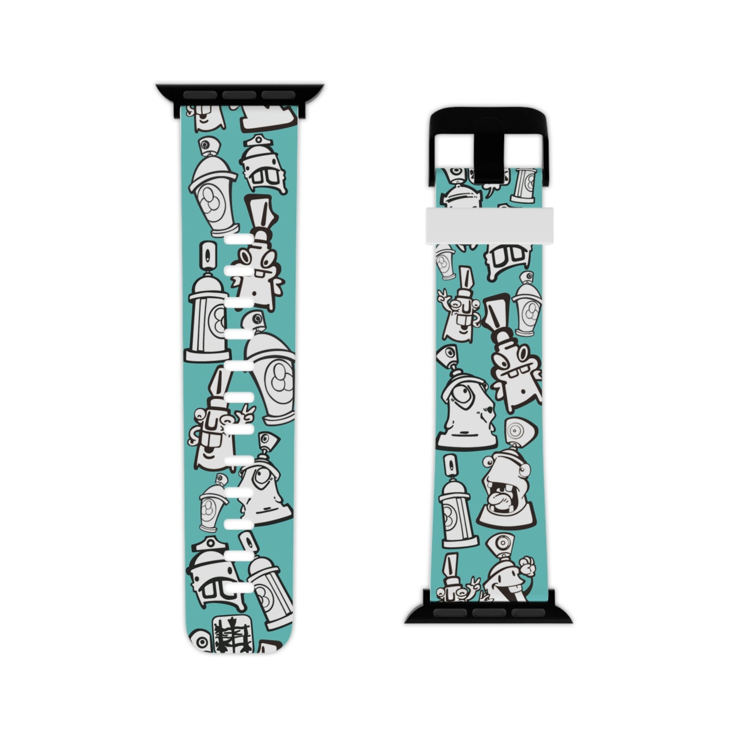 Spray-Can Graffiti Characters Watch Band for Apple Watch