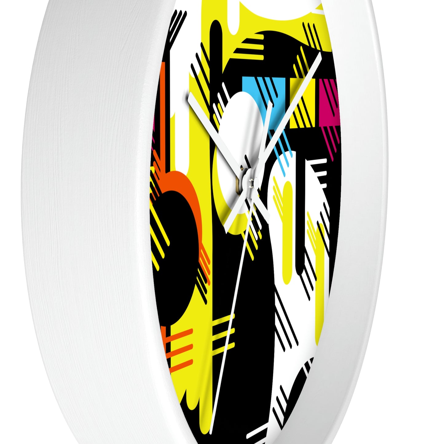 Colorful 1980s Retro Inspired Wall Clock